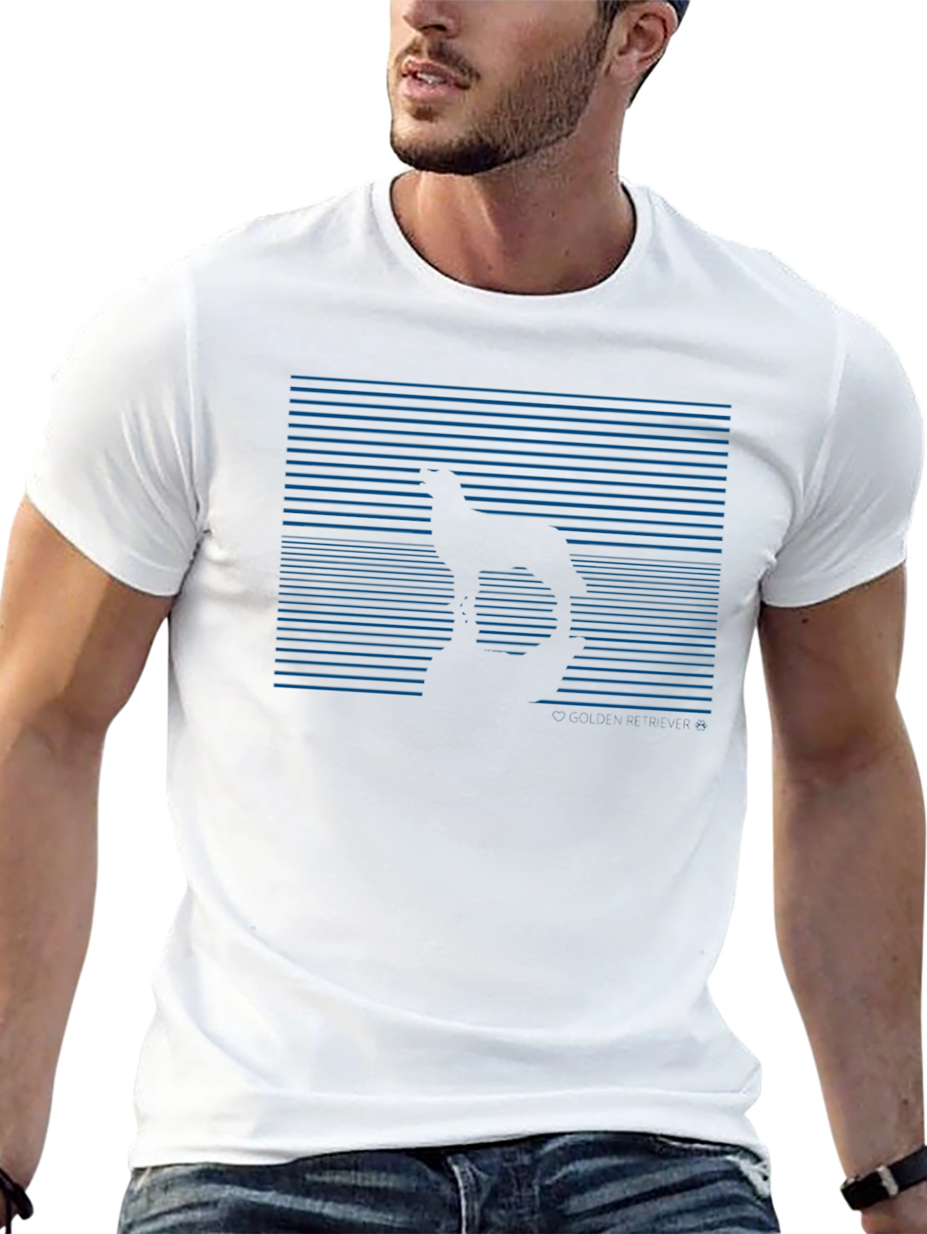 Retro Wolf Silhouette Graphic Tee - Black
