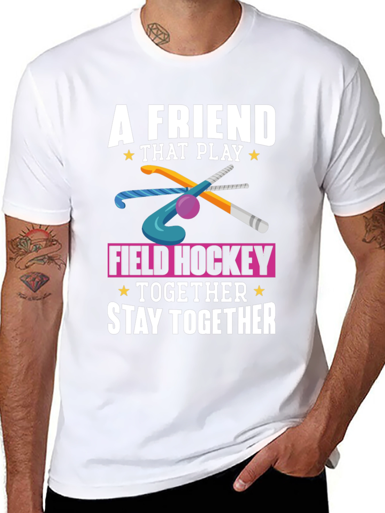 Field Hockey T-Shirt: A Friend That Play Together
