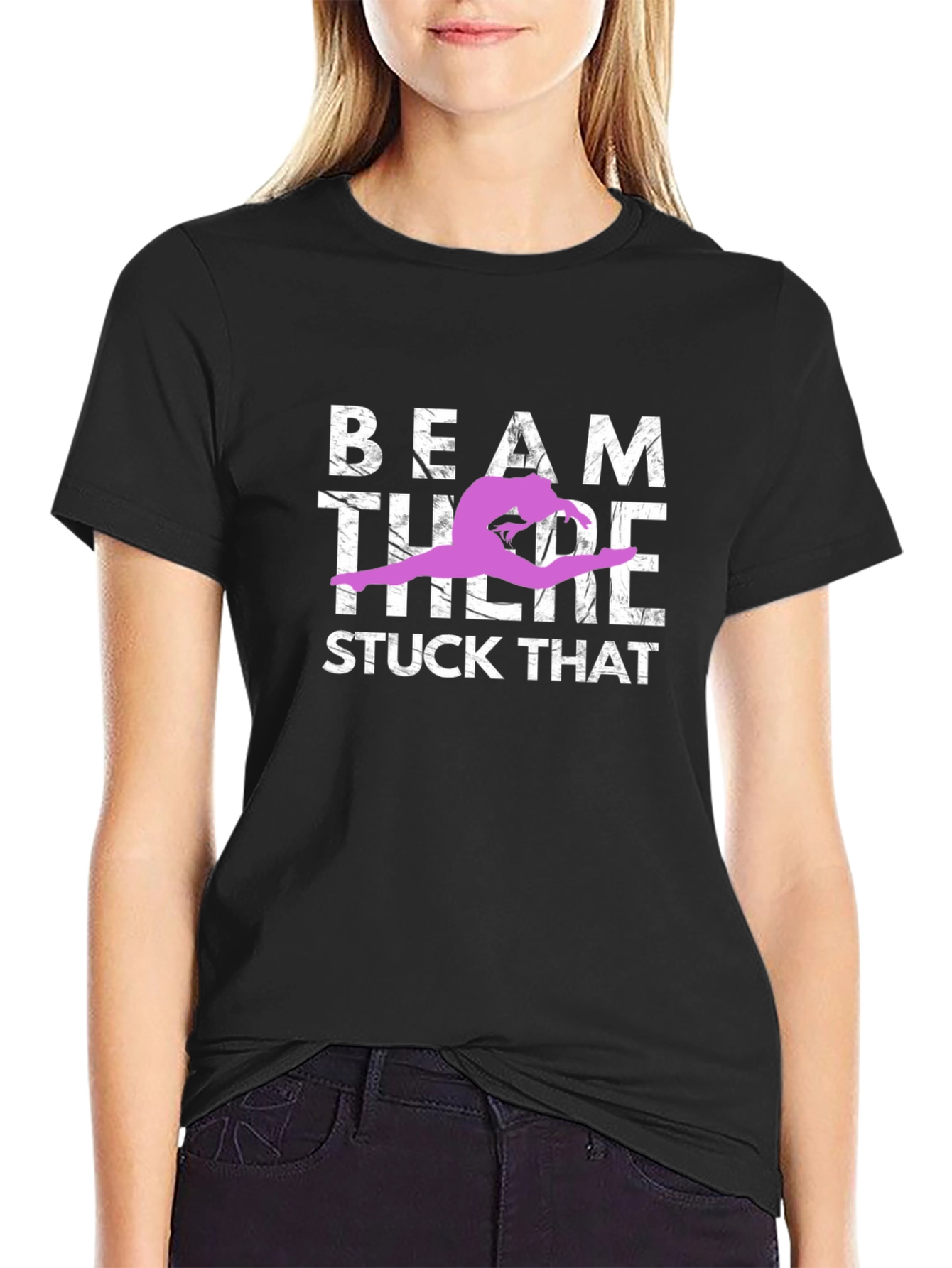 Gymnastics Beam T-Shirt - Stuck That Landing Tee