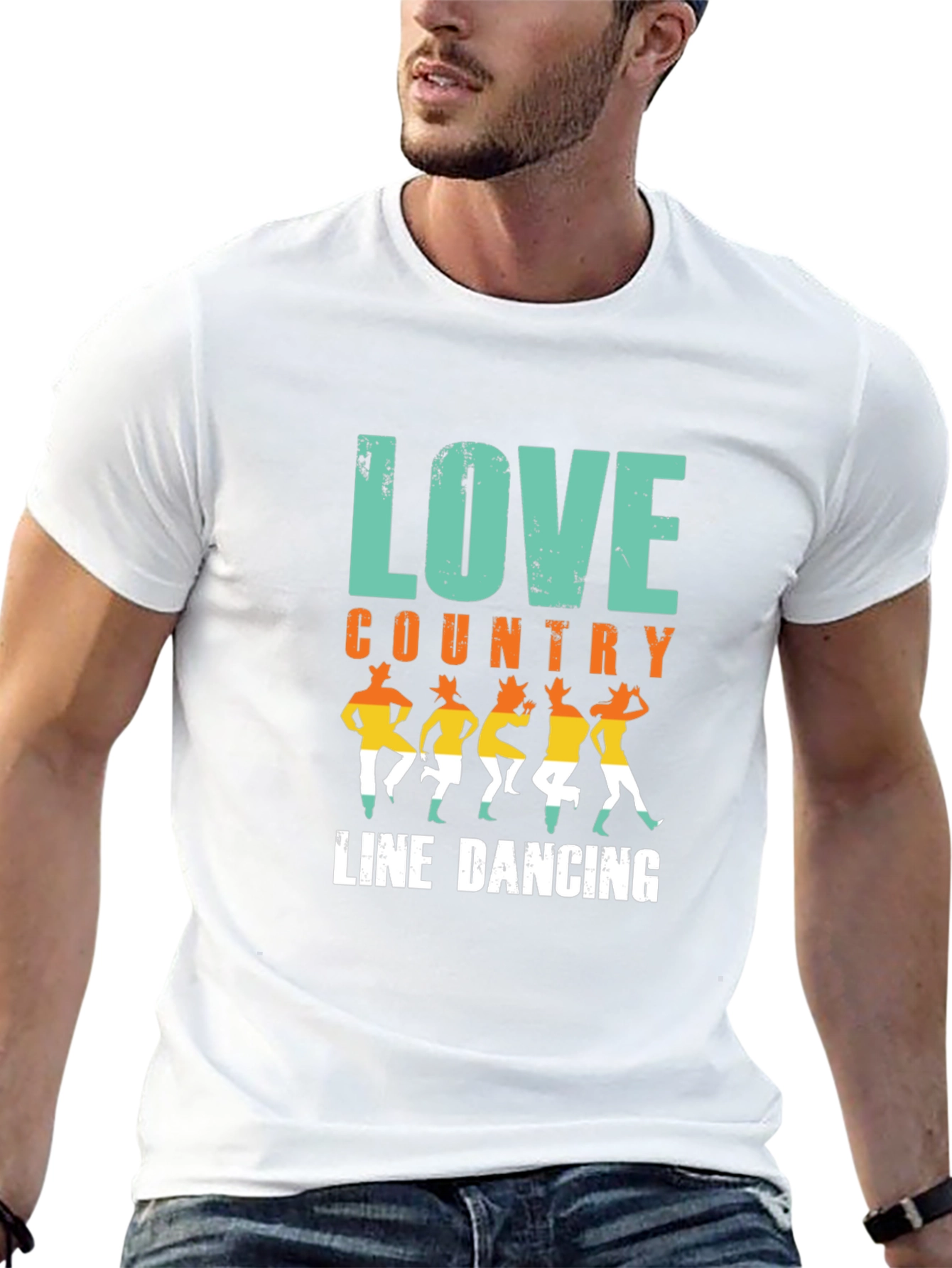 Love Country Line Dancing Graphic T-Shirt