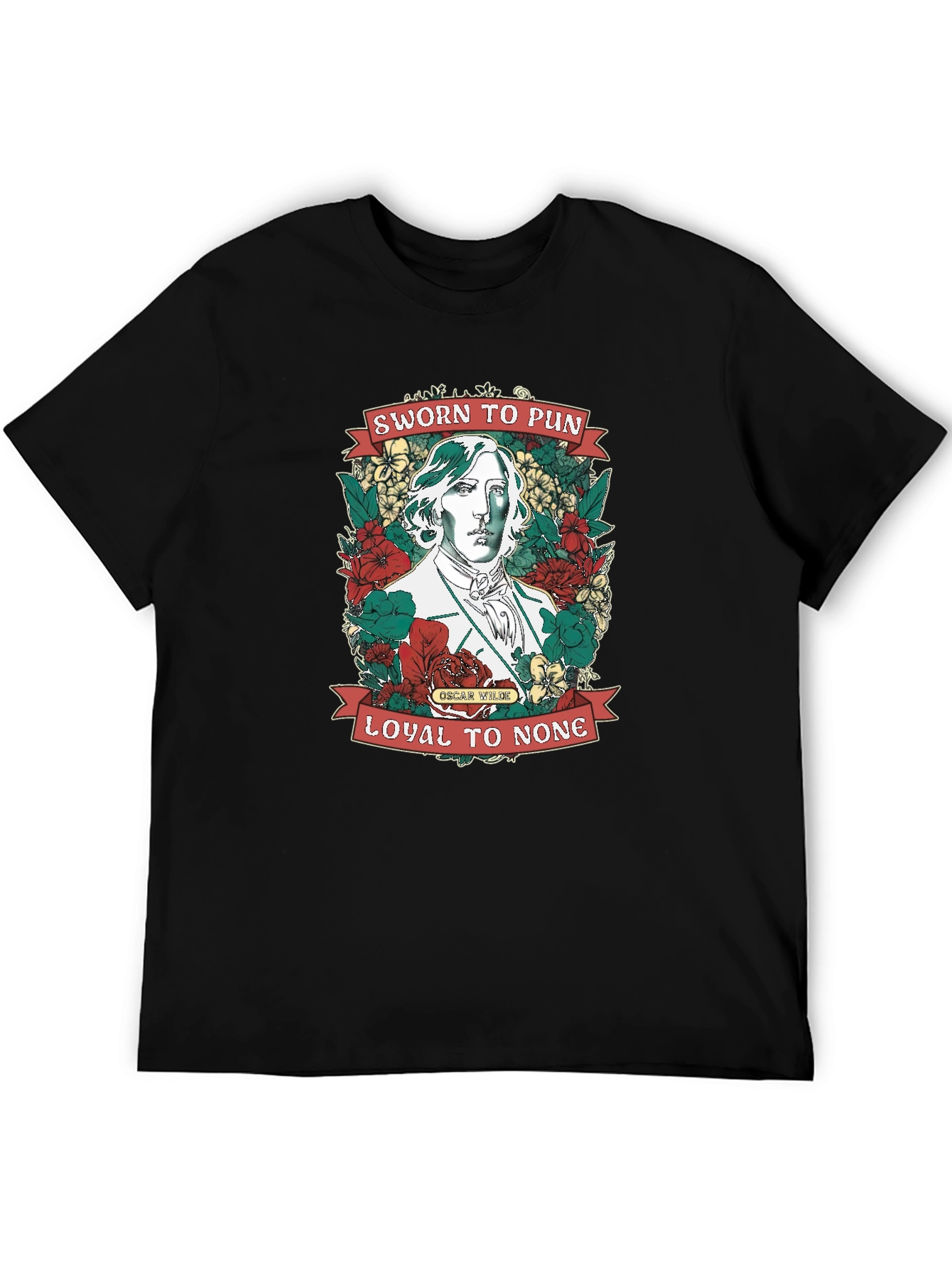 Sworn to Pun Oscar Wilde Graphic T-Shirt