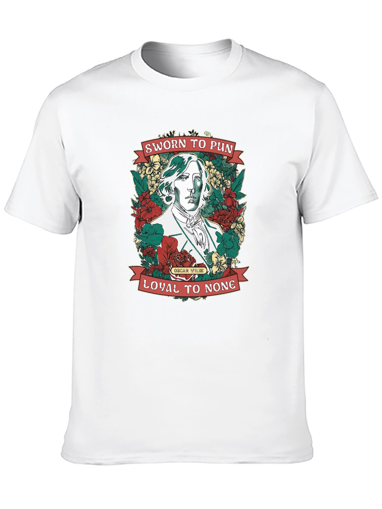 Sworn to Pun Oscar Wilde Graphic T-Shirt