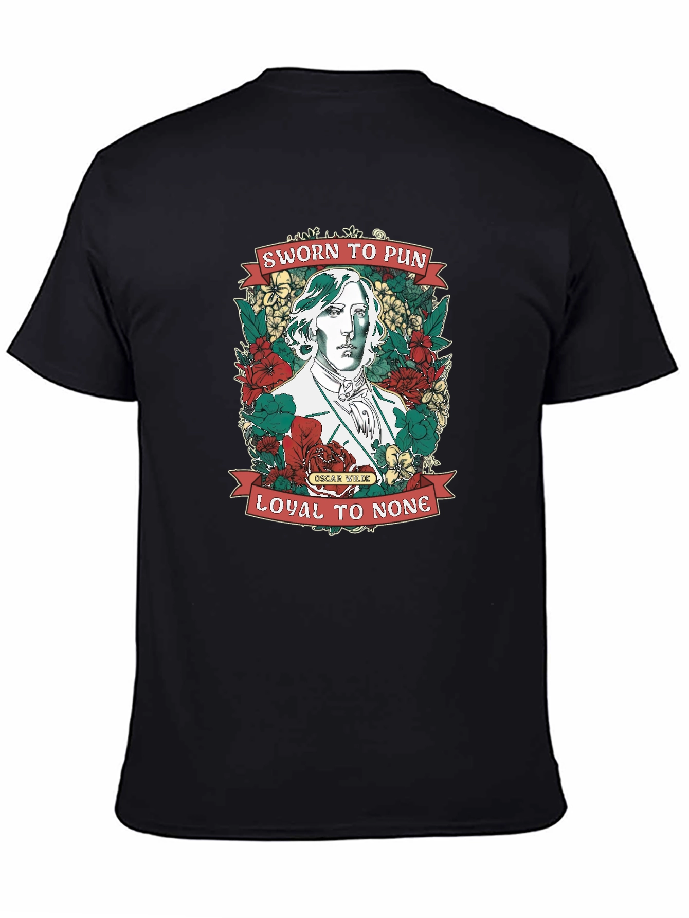 Sworn to Pun Oscar Wilde Graphic T-Shirt