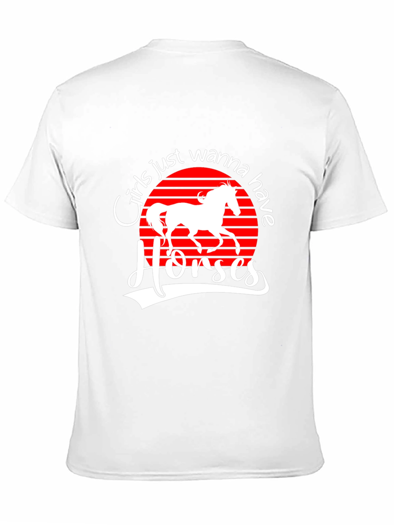 Girls Just Wanna Have Horses Black T-Shirt