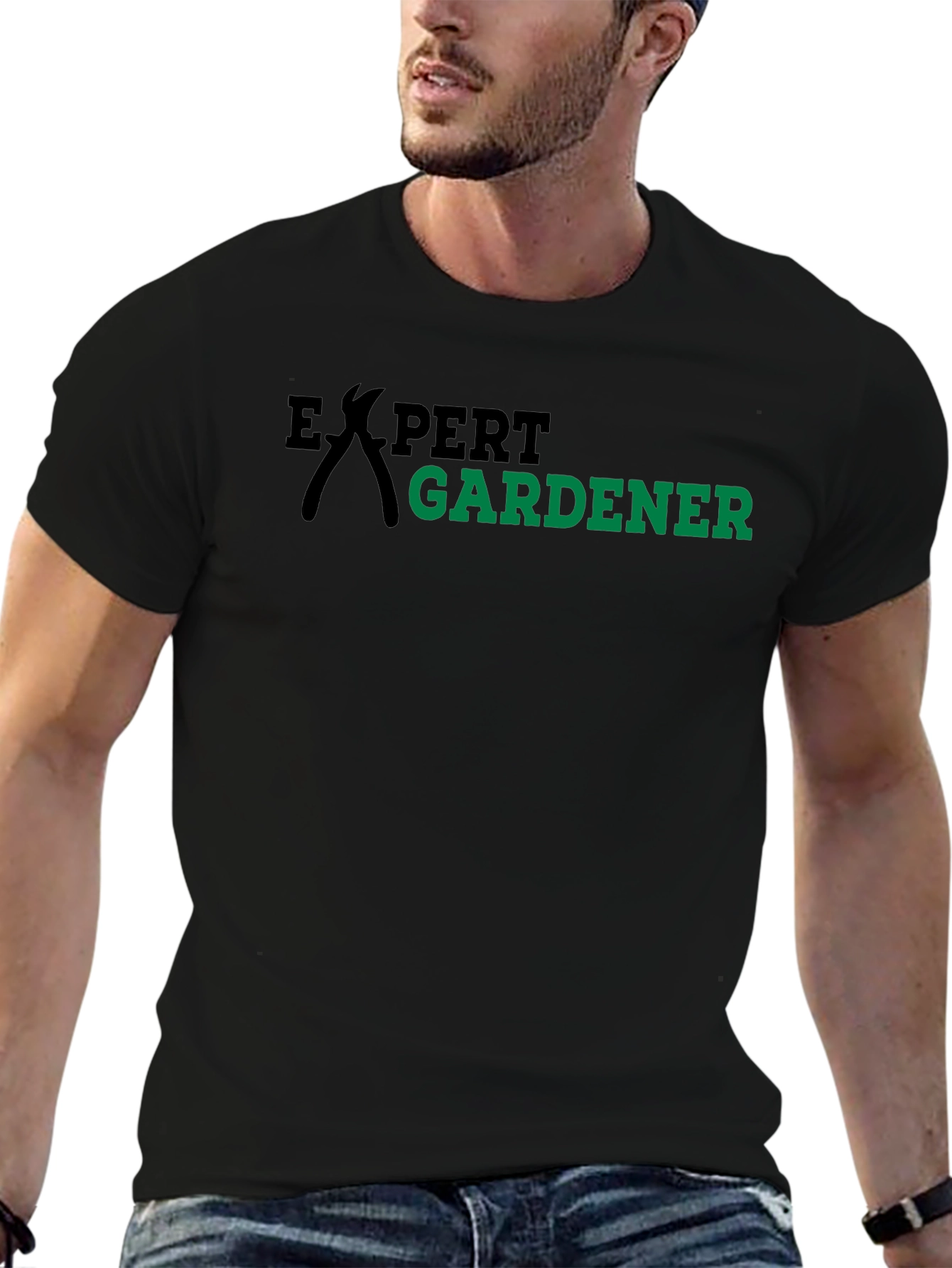 Expert Gardener Graphic T-Shirt - Black