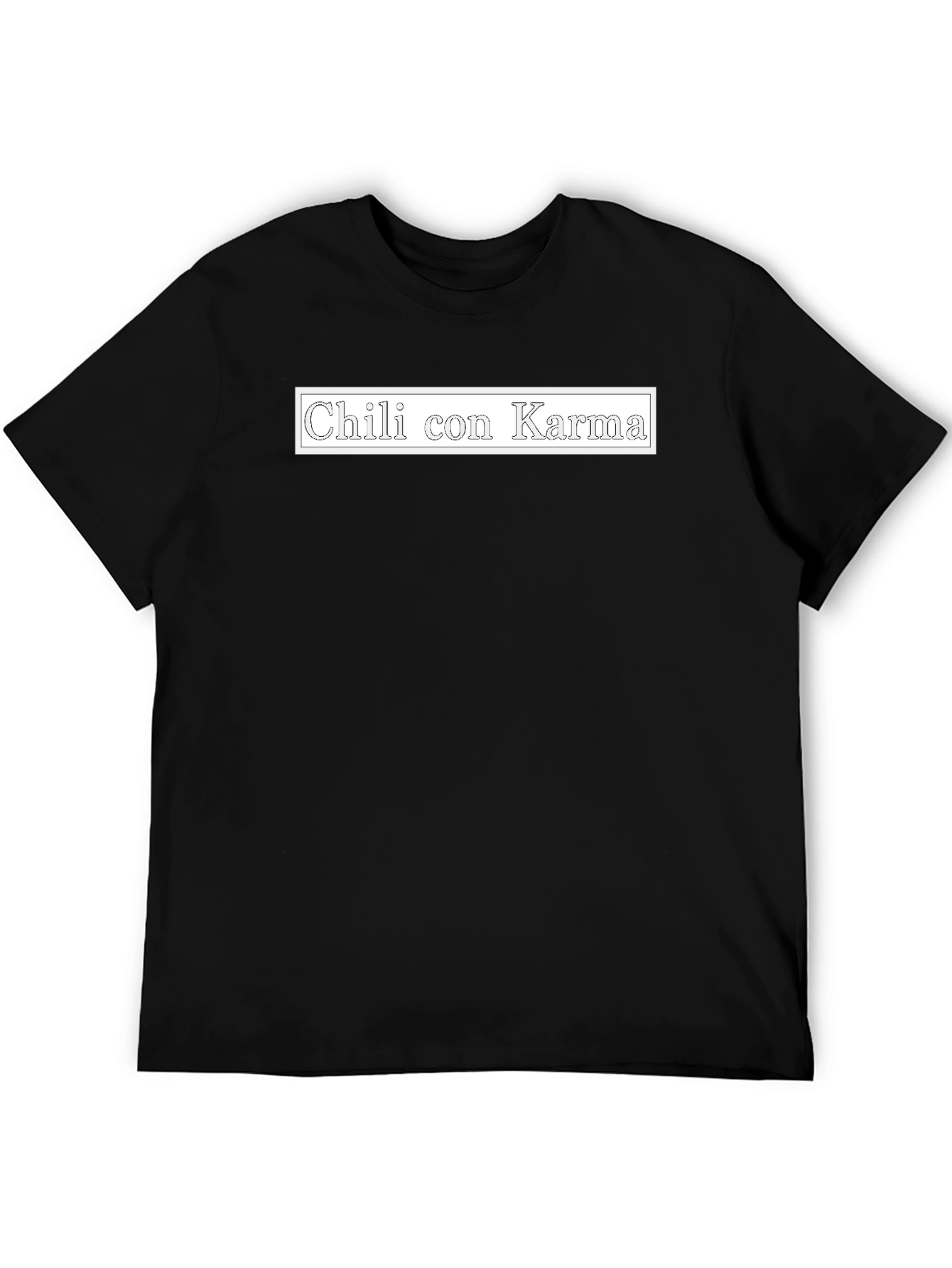 Chili con Karma Graphic Black T-Shirt