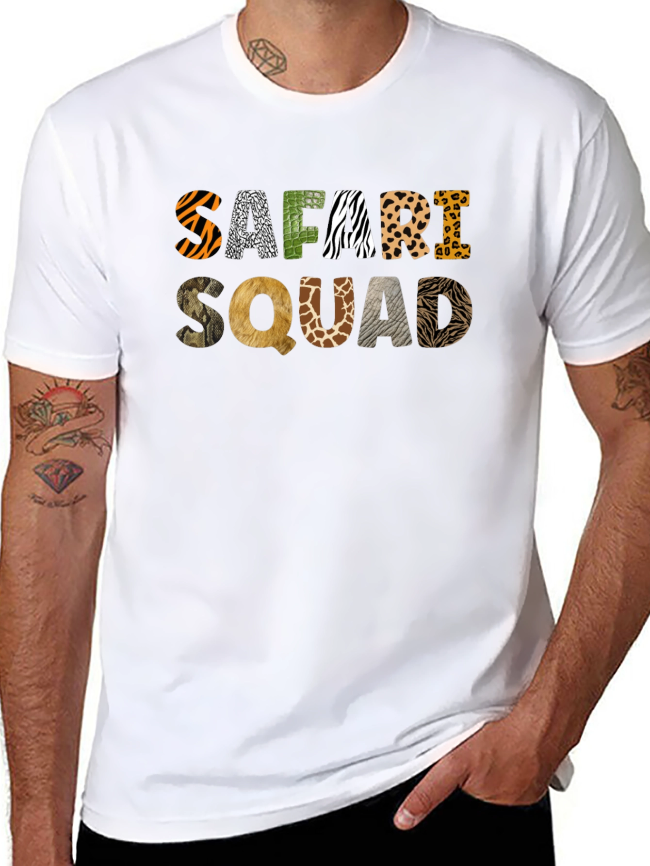 Safari Squad T-Shirt - Animal Print Design