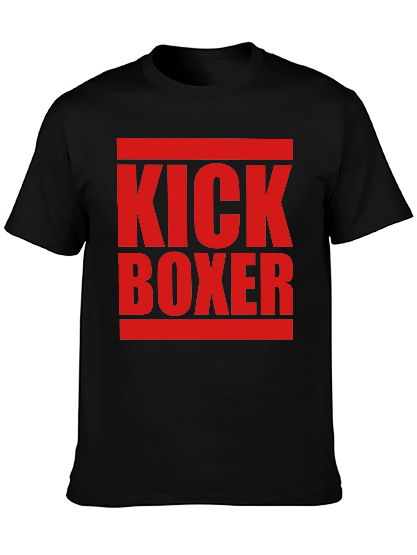 Kick Boxer Graphic Tee - Bold Red Print