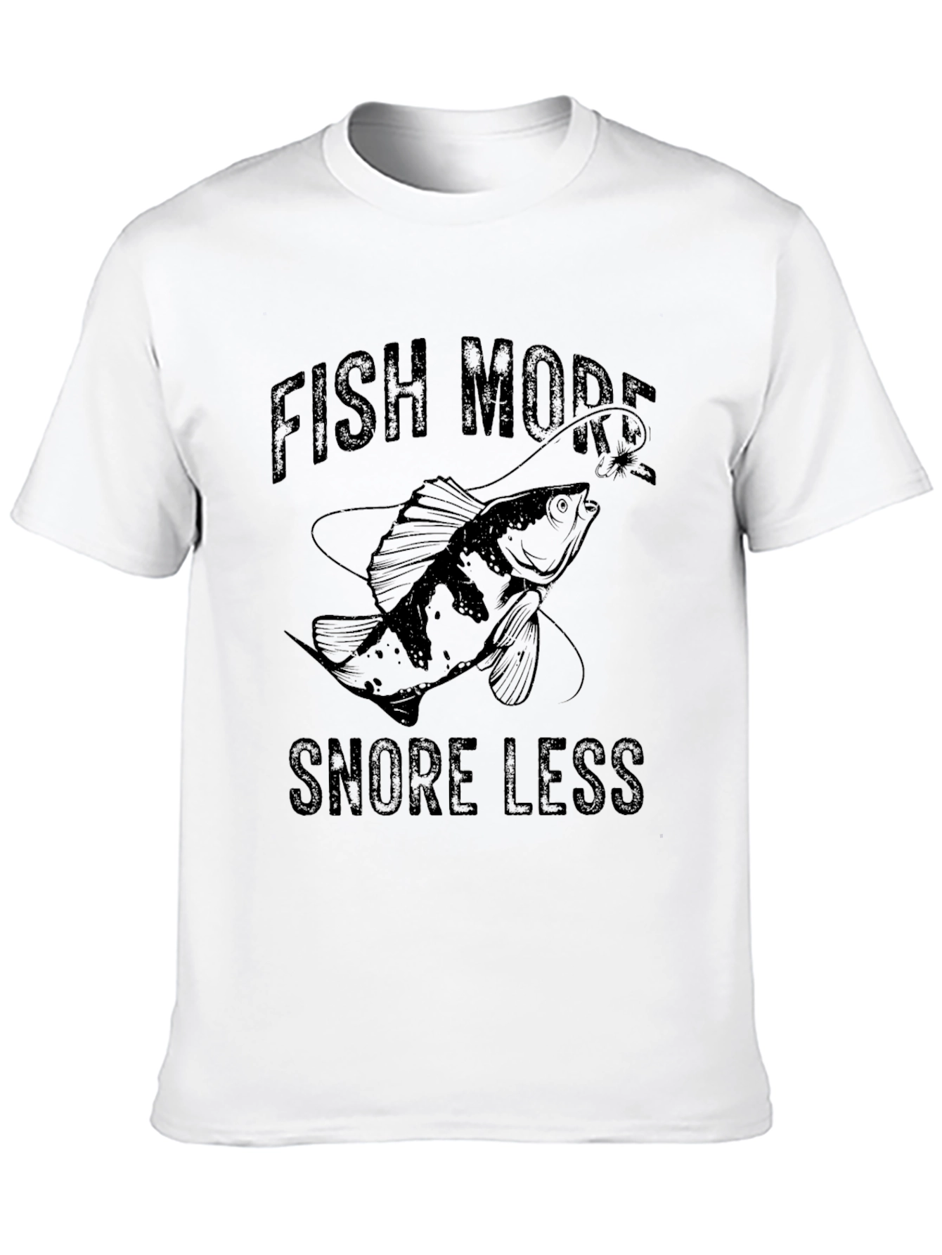 Fish More Snore Less Graphic Tee