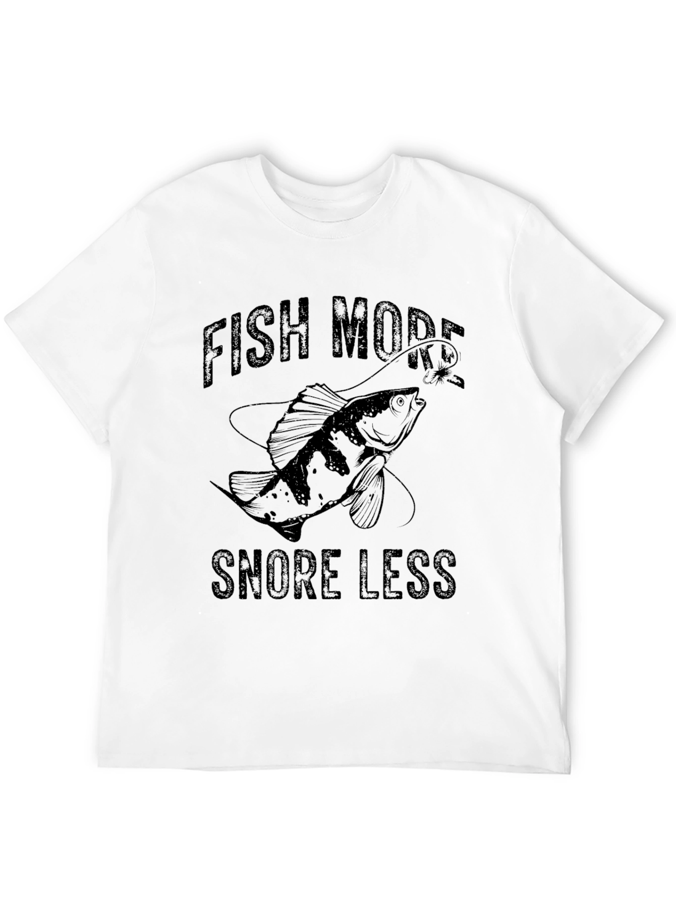 Fish More Snore Less Graphic Tee