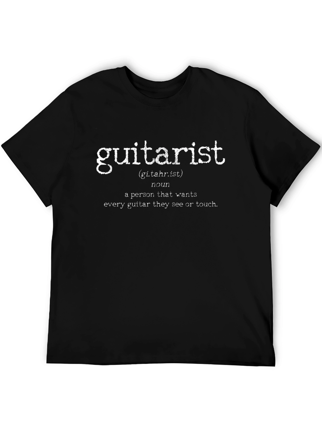 Guitarist Definition Black T-Shirt