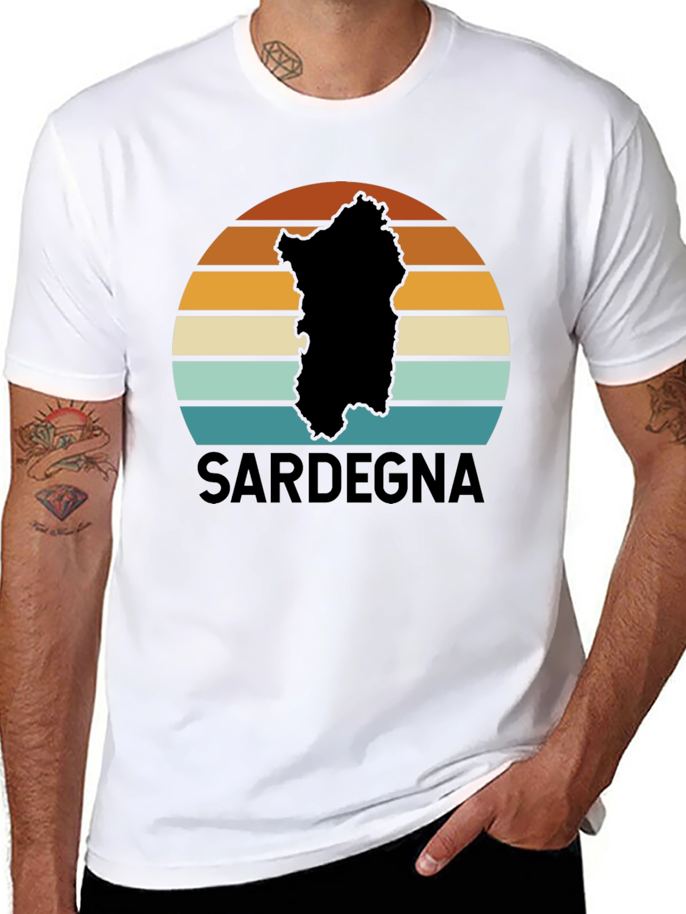 Sardegna Sunset Graphic Tee - Island Pride