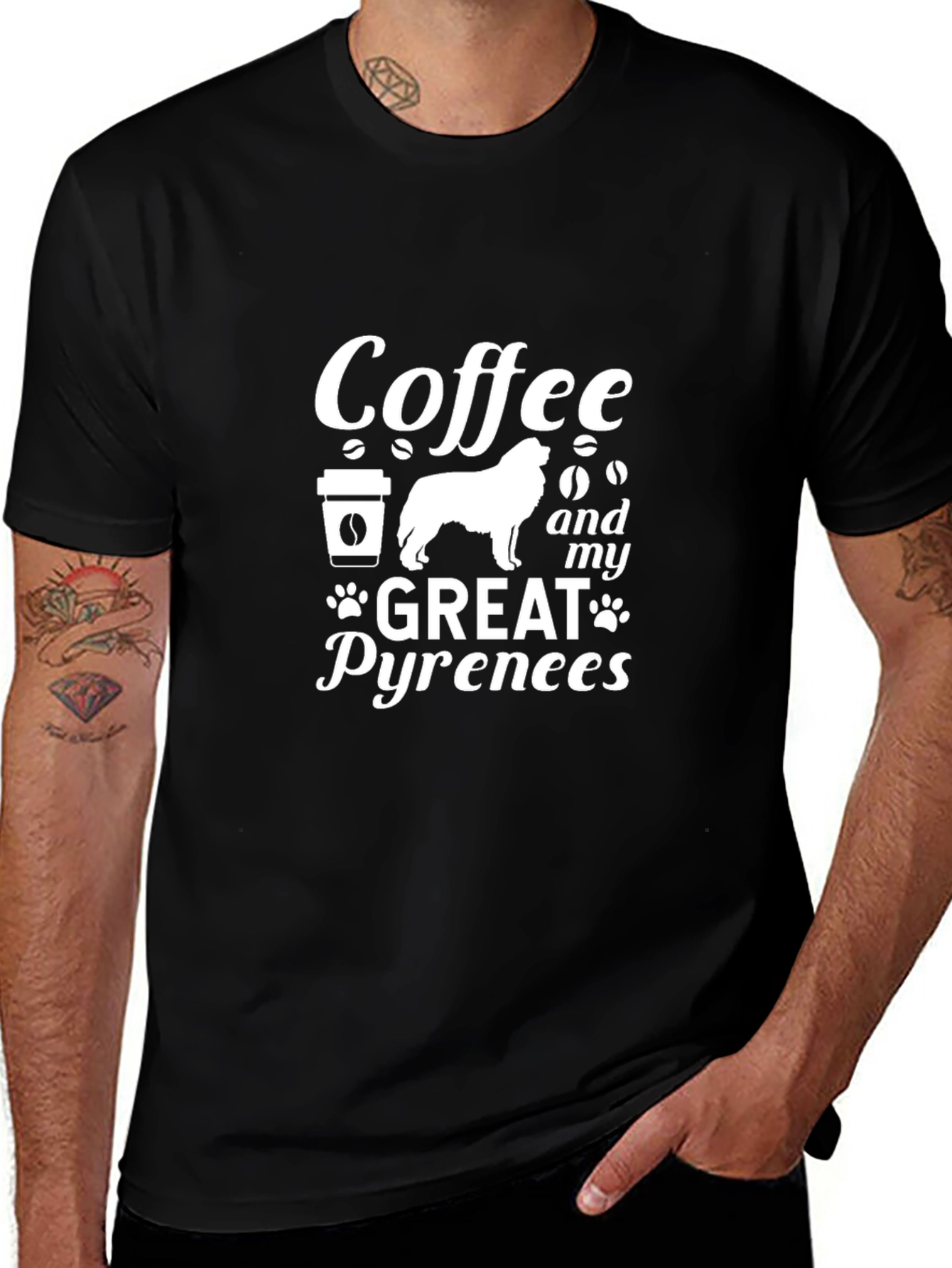 Coffee and My Great Pyrenees T-Shirt