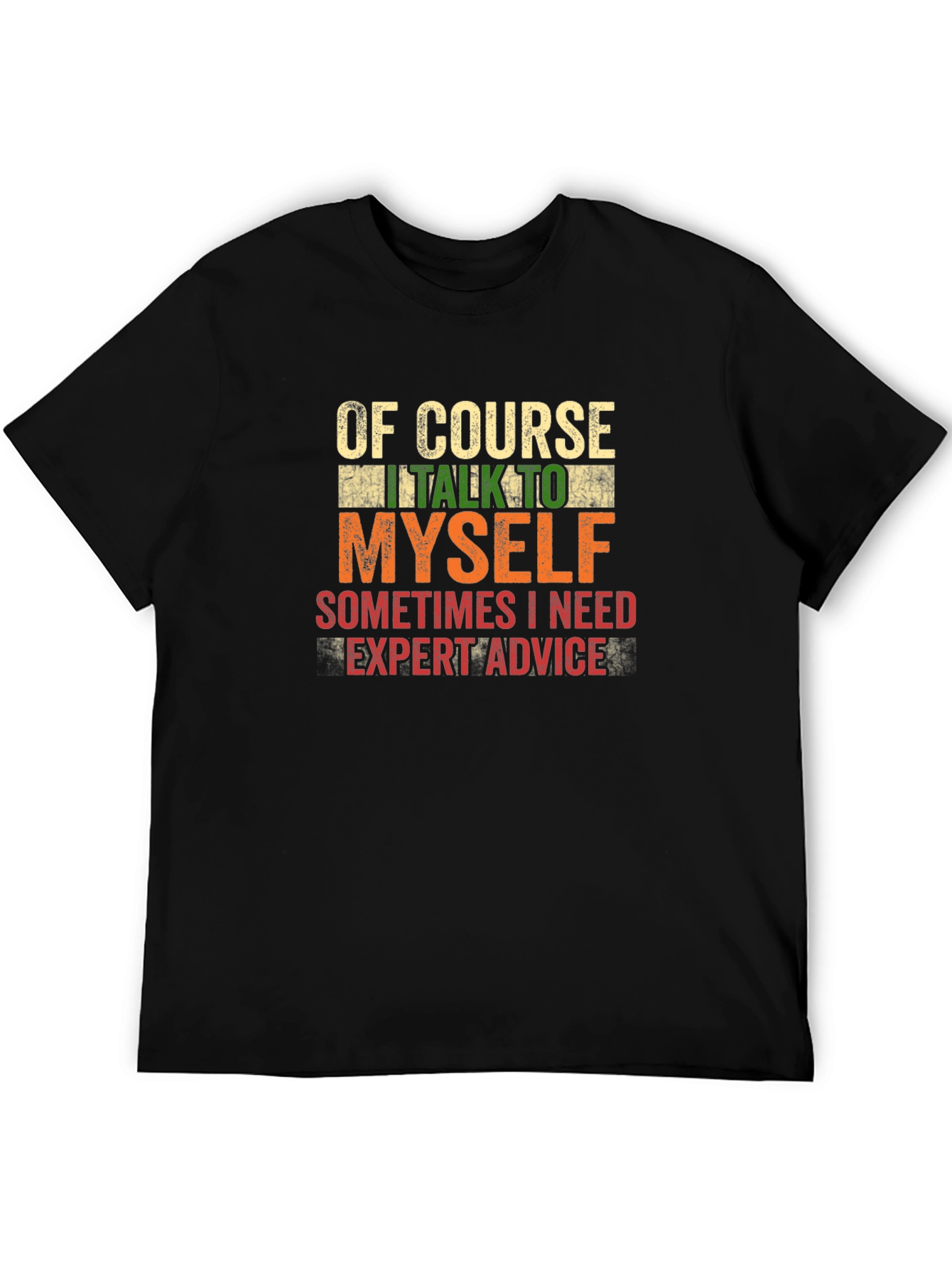 Funny Expert Advice Black T-Shirt