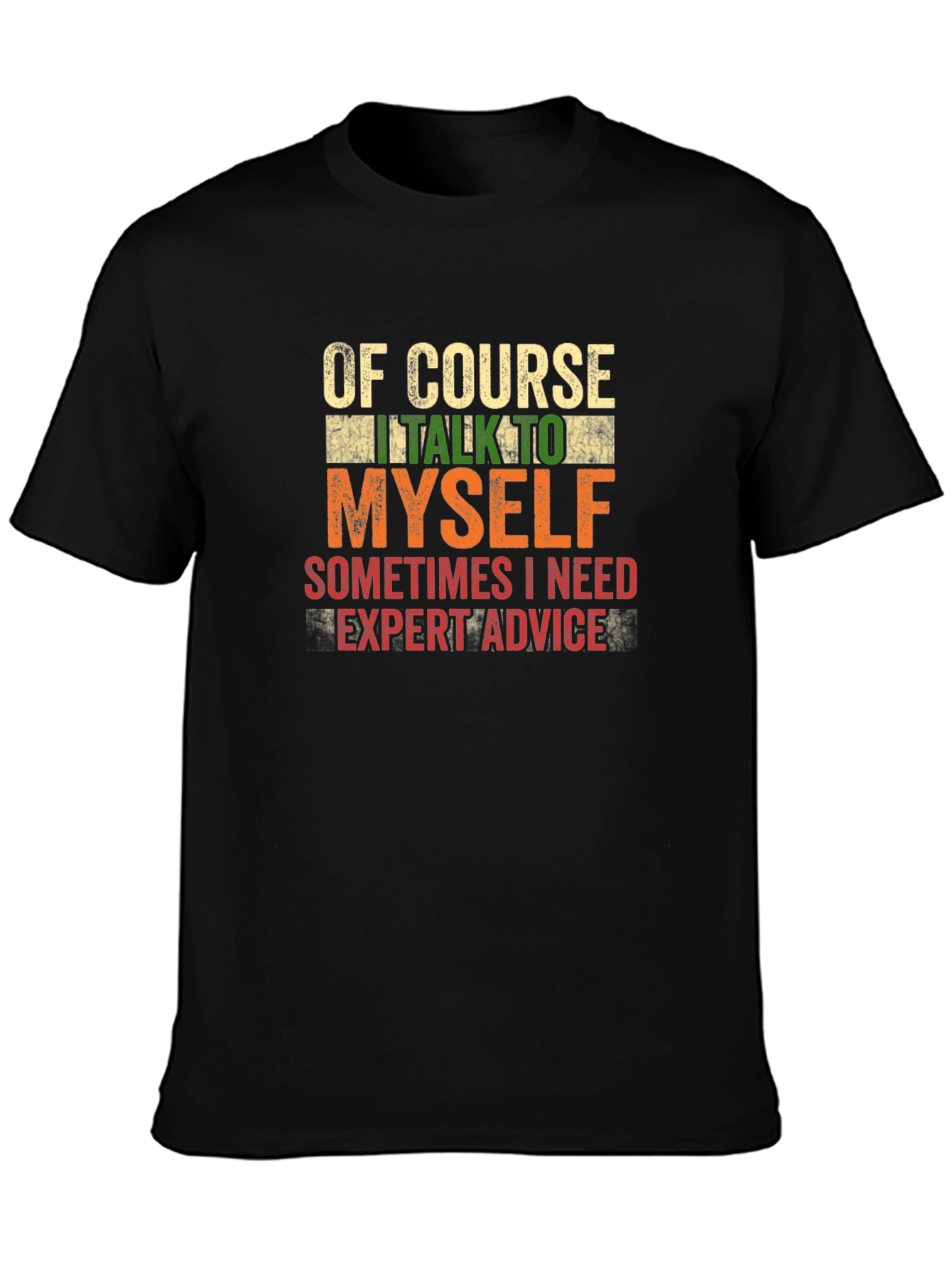 Funny Expert Advice Black T-Shirt