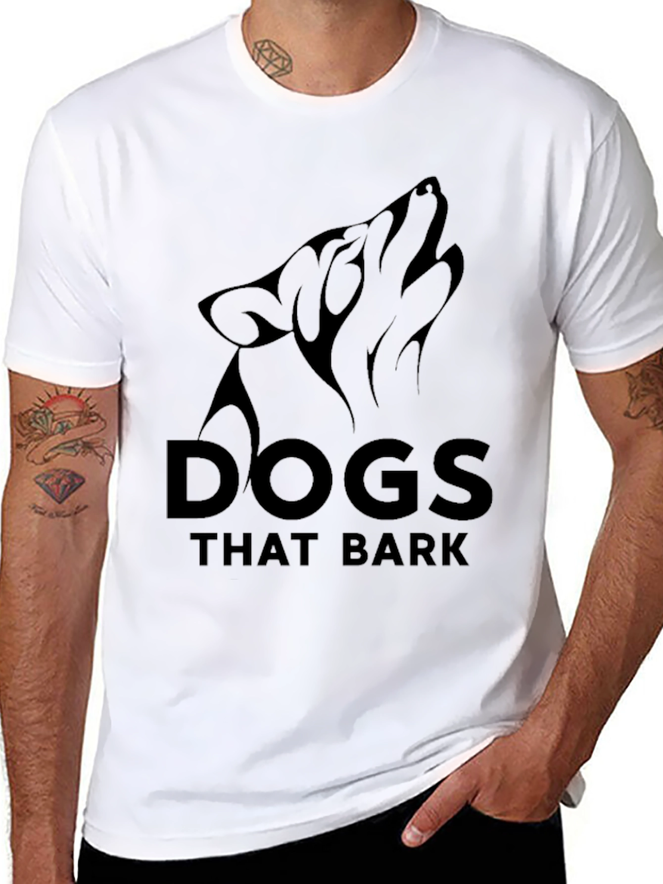 Dogs That Bark T-Shirt - Black Graphic Tee
