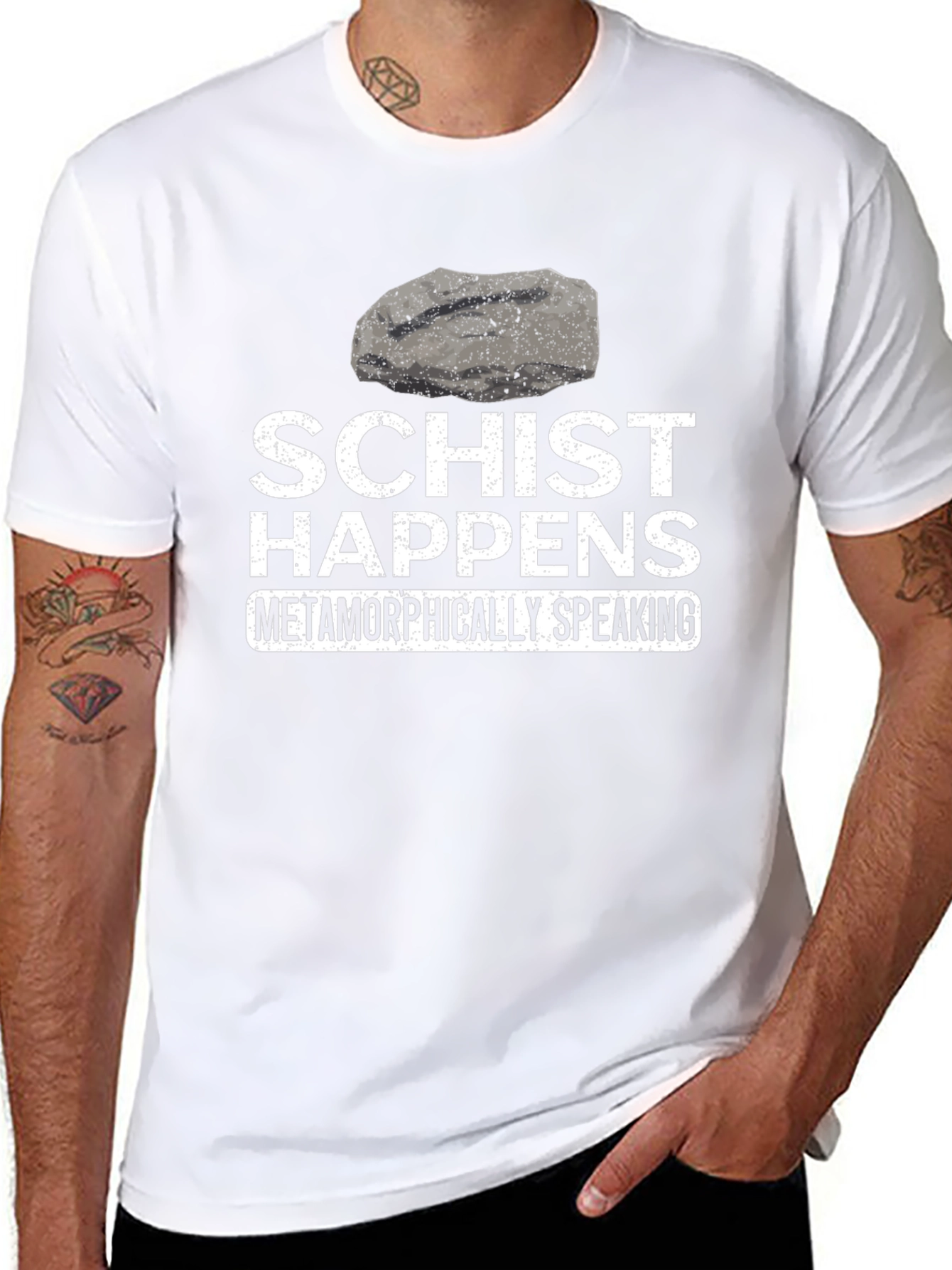 Schist Happens Funny Geology T-Shirt
