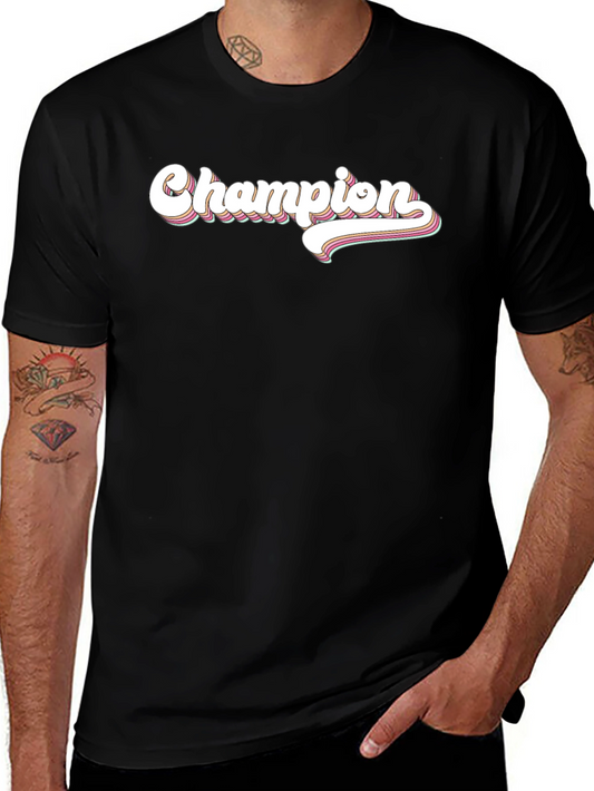 Champion Retro Graphic Black T-Shirt