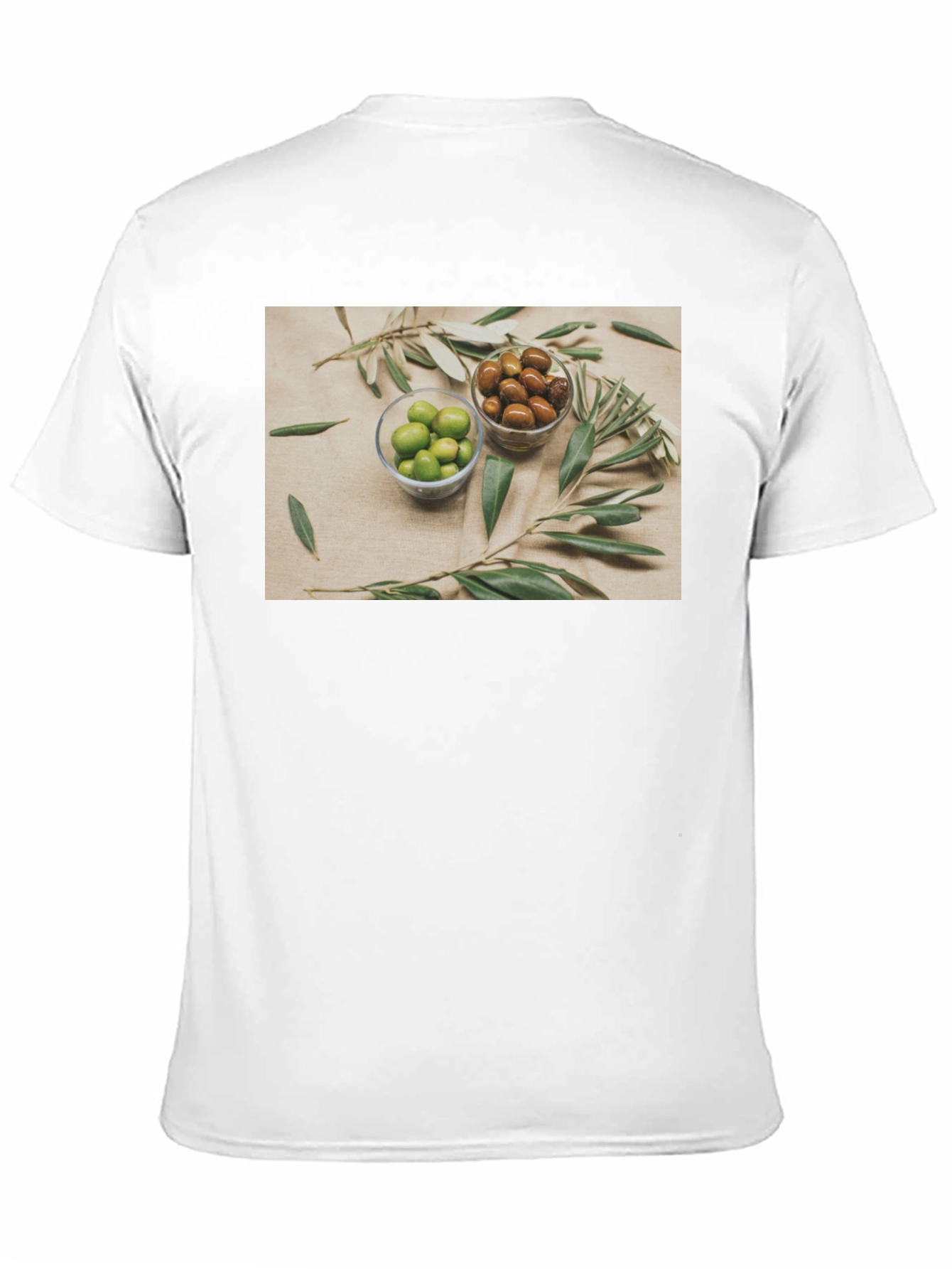 Olive You T-Shirt - Green & Brown Olives