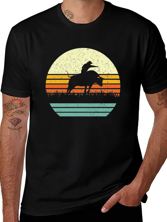 Retro Rodeo Sunset Graphic T-Shirt
