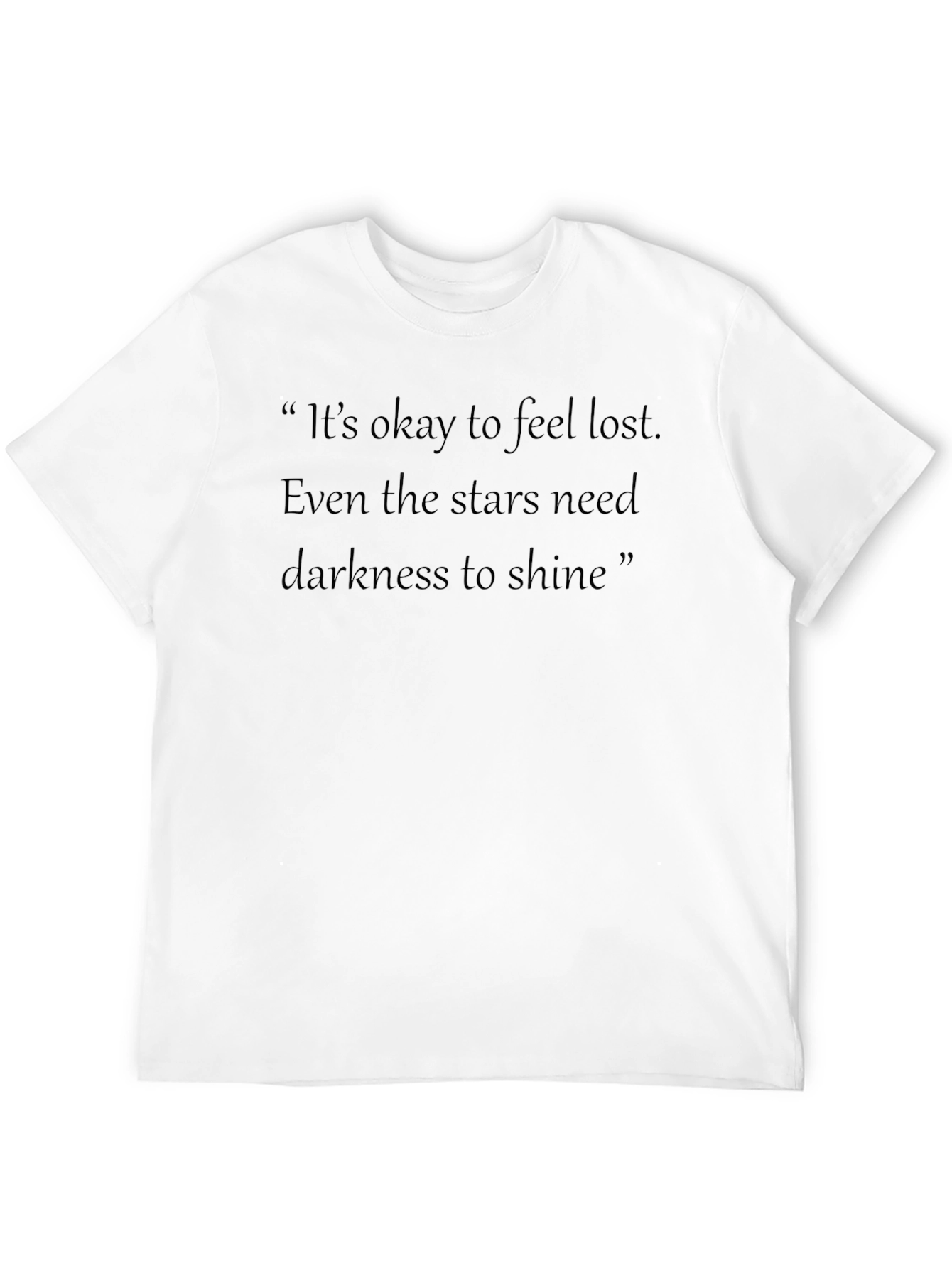 Inspirational Stars Graphic Black T-Shirt