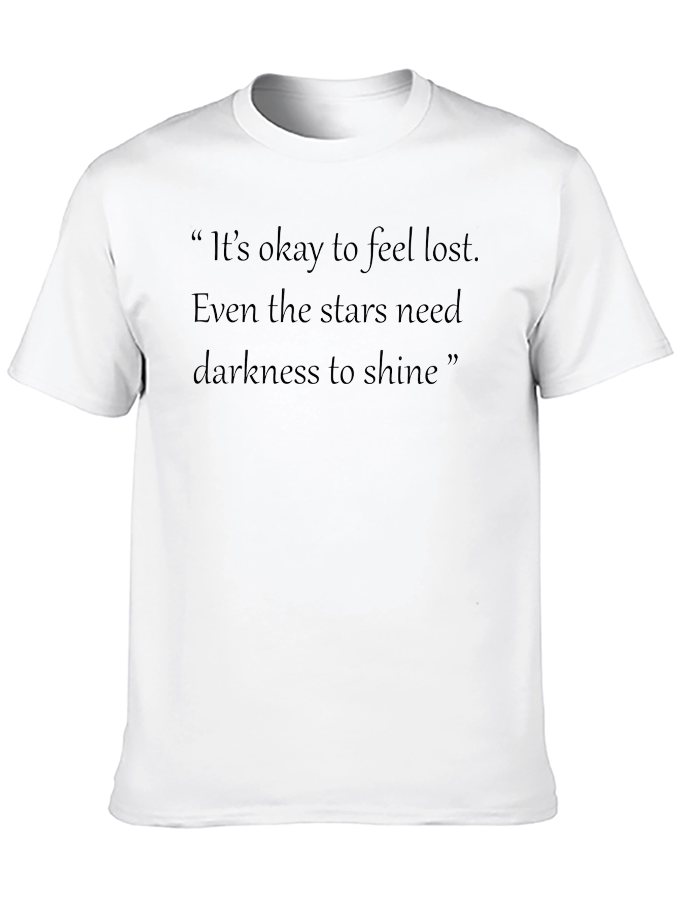 Inspirational Stars Graphic Black T-Shirt
