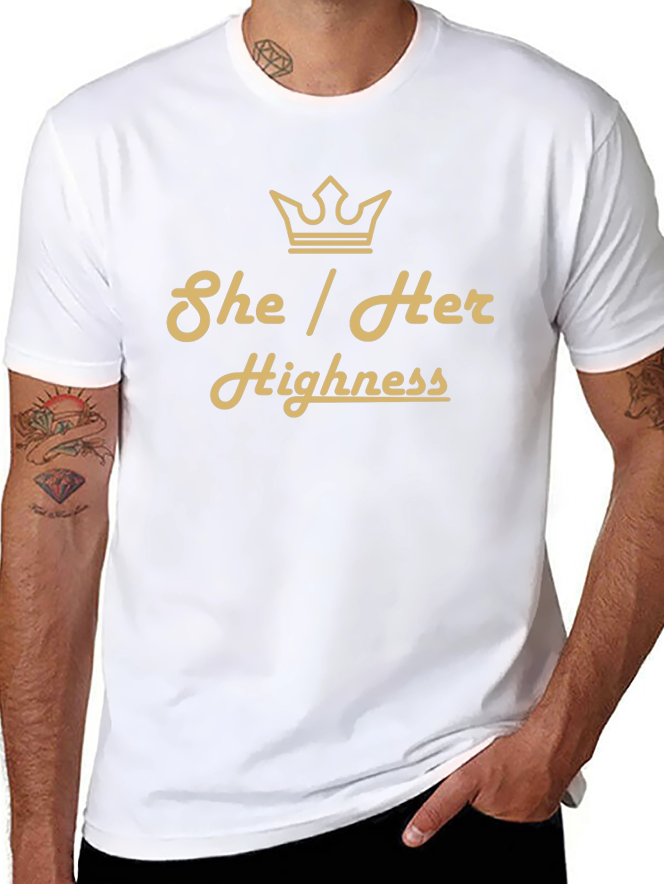 She Her Highness T-Shirt - Queen Crown Tee