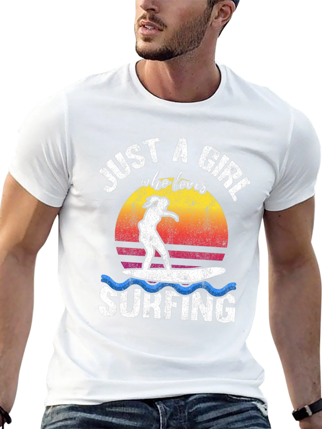 Just a Girl Who Loves Surfing T-Shirt