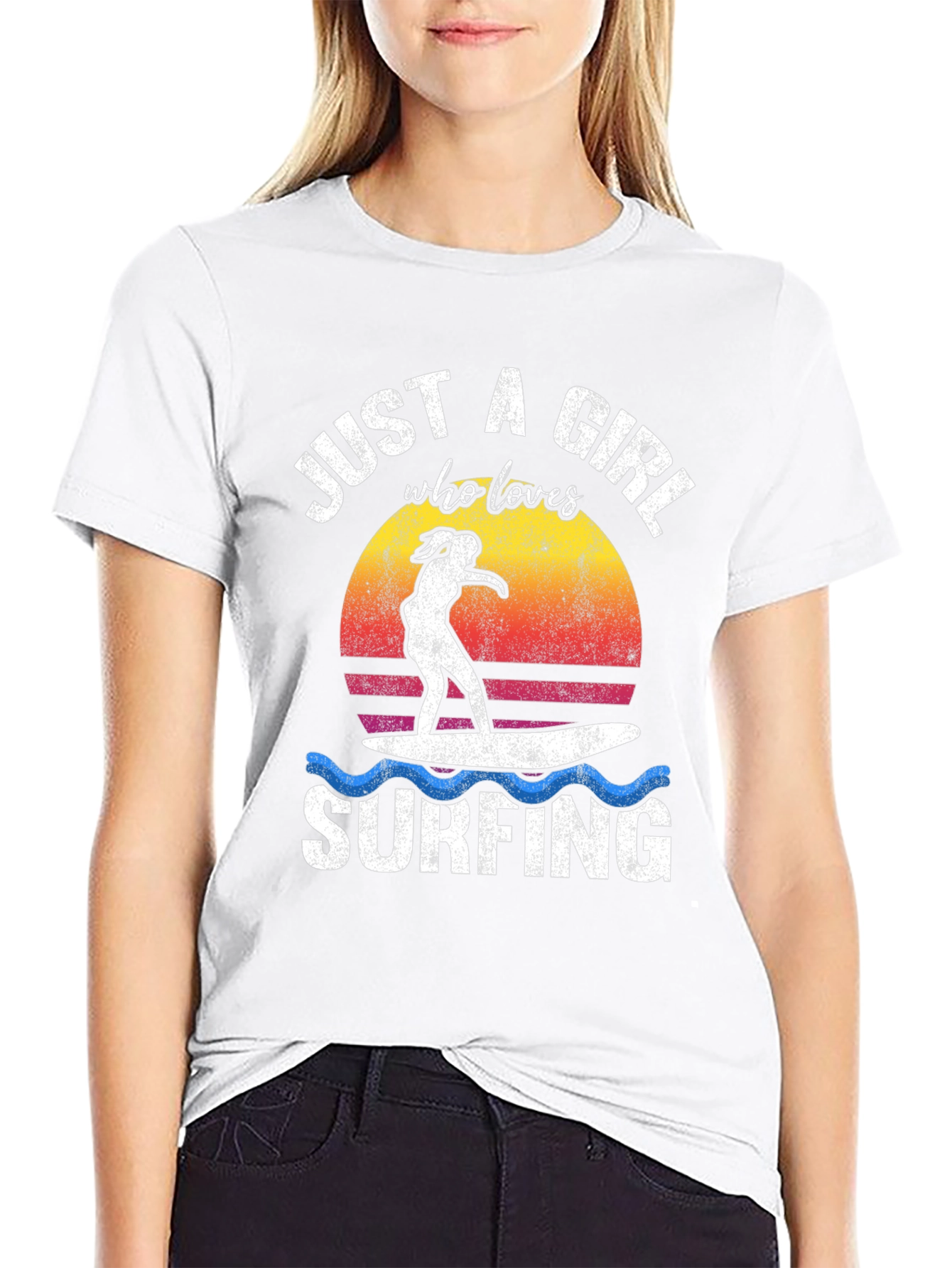 Just a Girl Who Loves Surfing T-Shirt