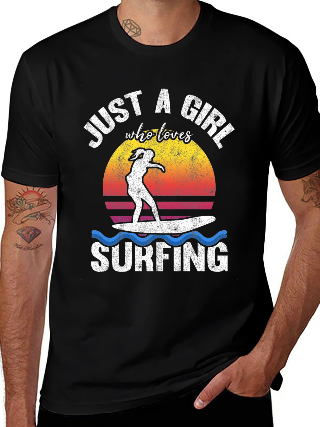 Just a Girl Who Loves Surfing T-Shirt