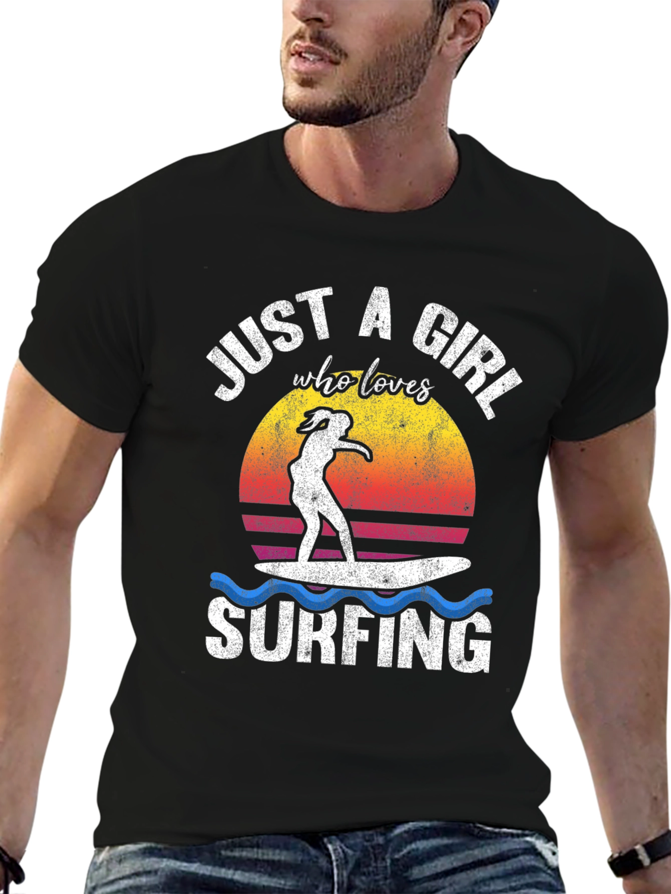 Just a Girl Who Loves Surfing T-Shirt