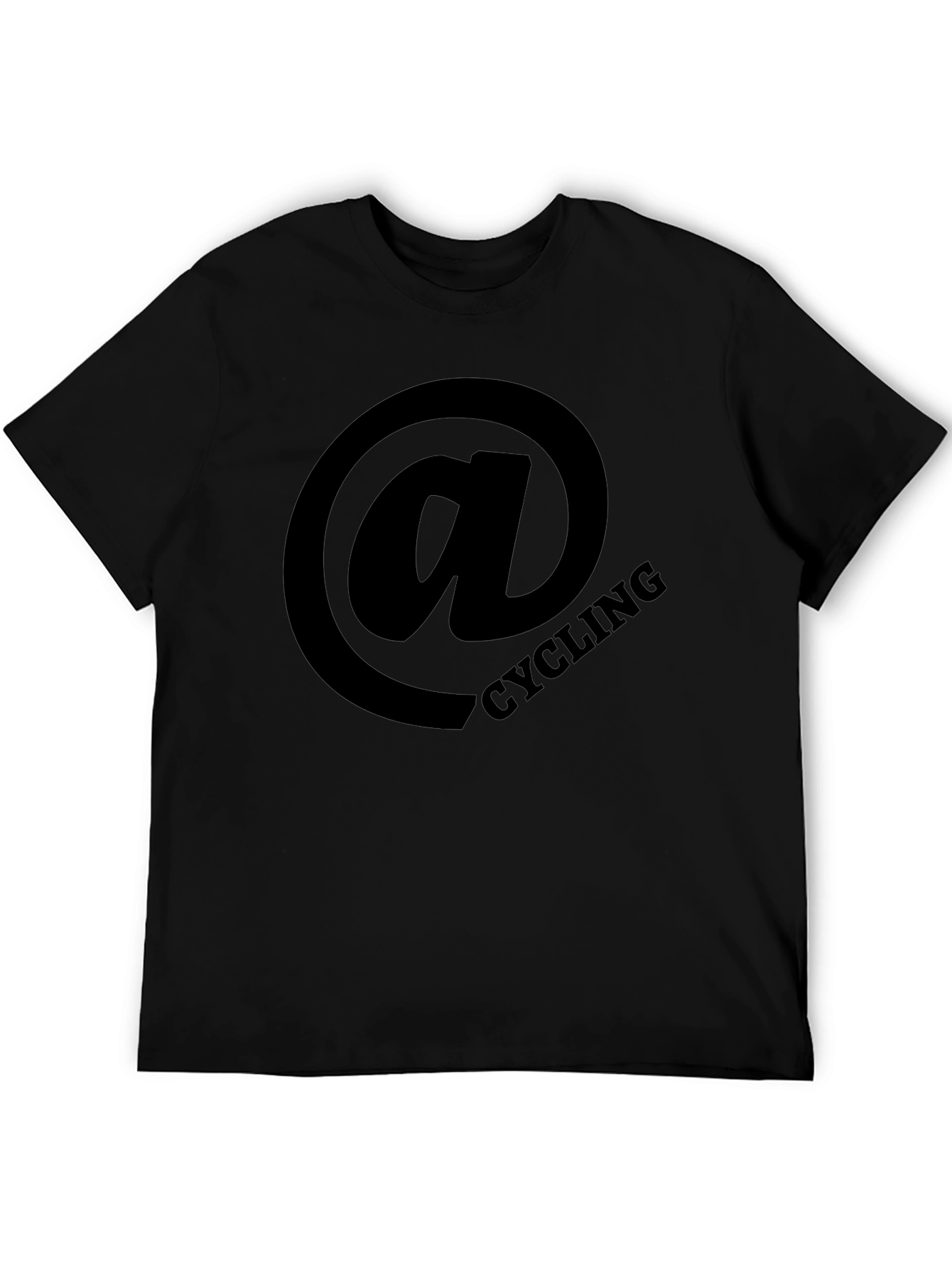 Cycling at Sign Black T-Shirt