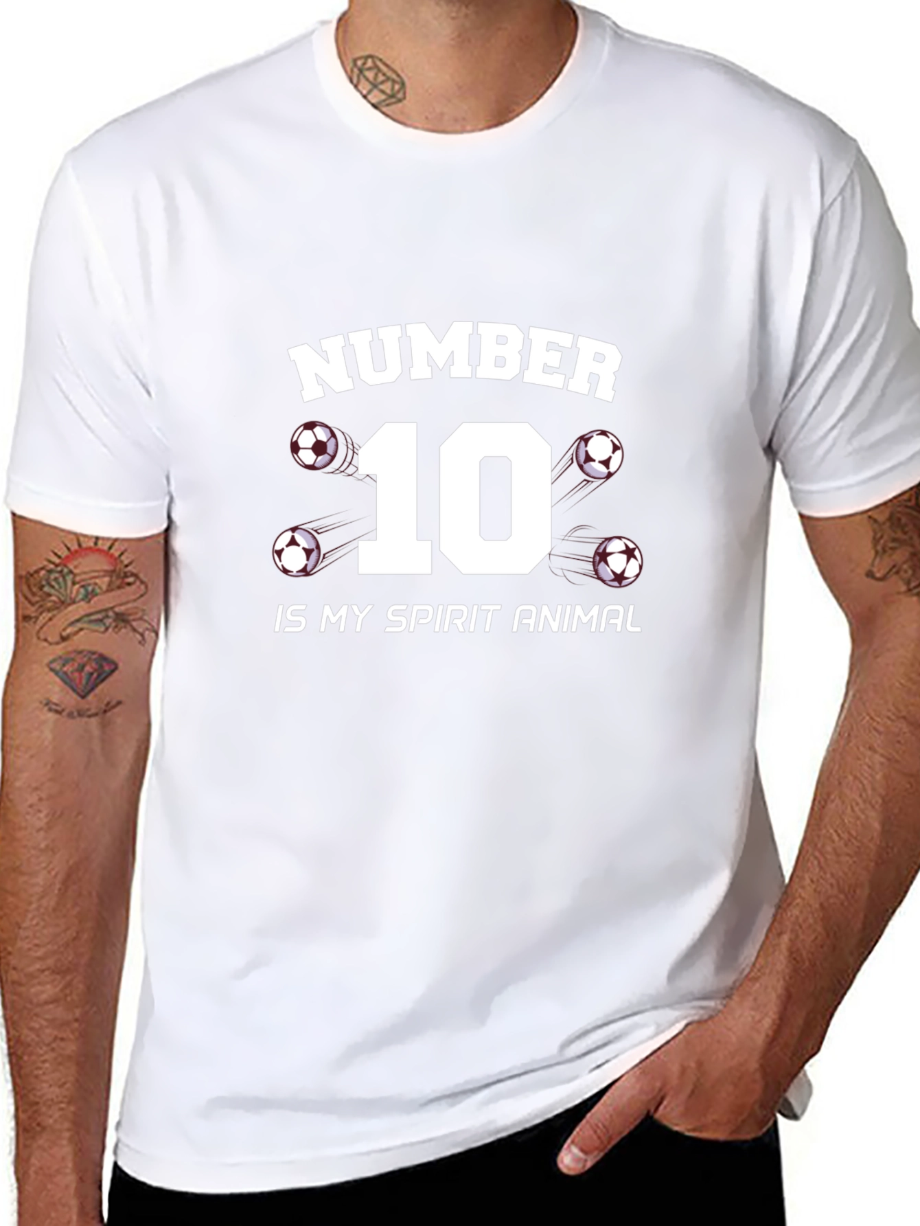 Number 10 Soccer Spirit Animal T-Shirt