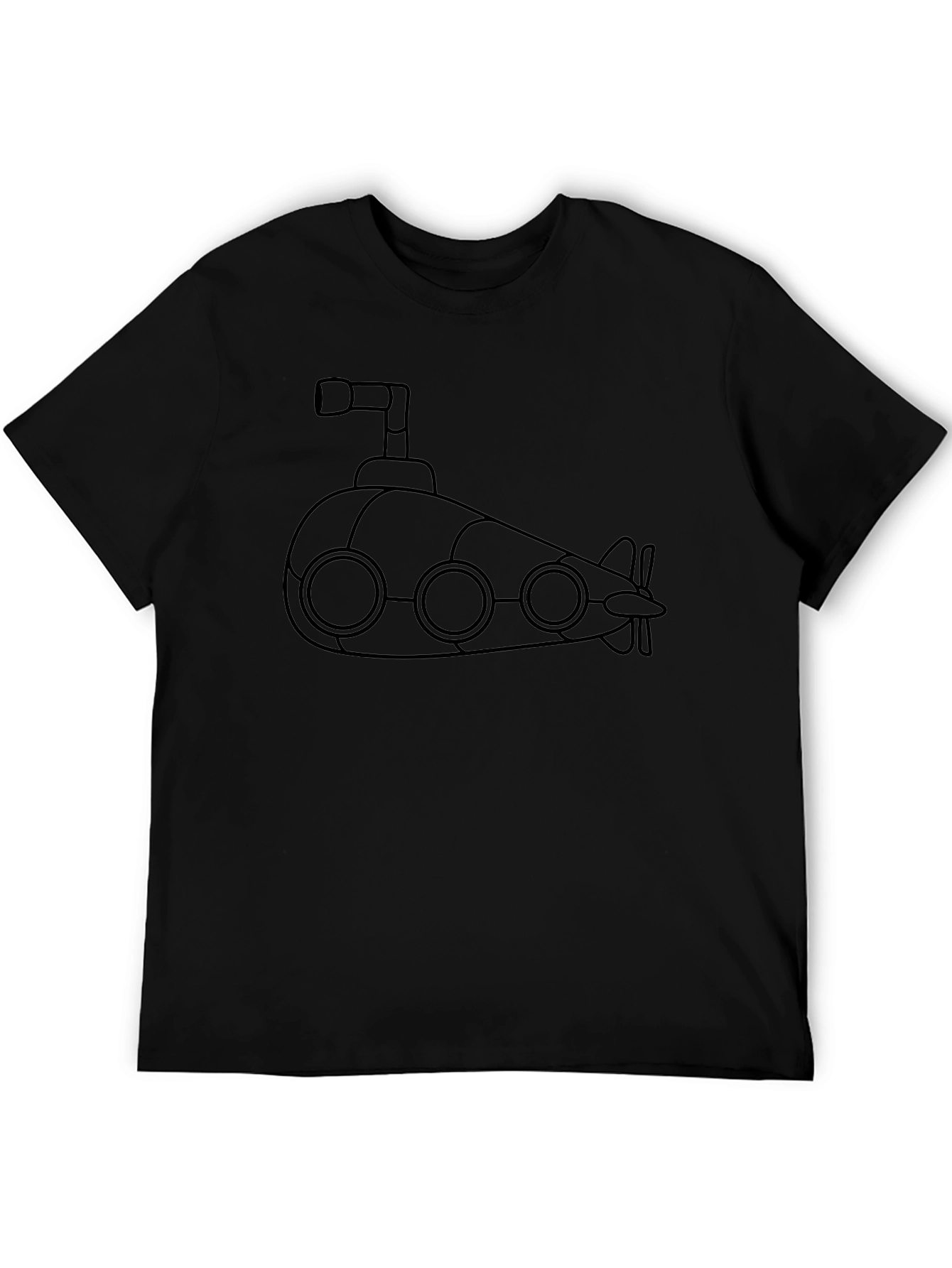 Submarine Graphic Tee - Black Cotton Blend