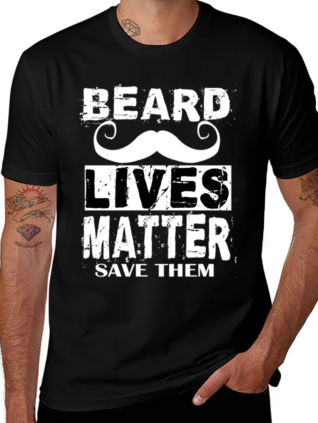 Beard Lives Matter Graphic T-Shirt