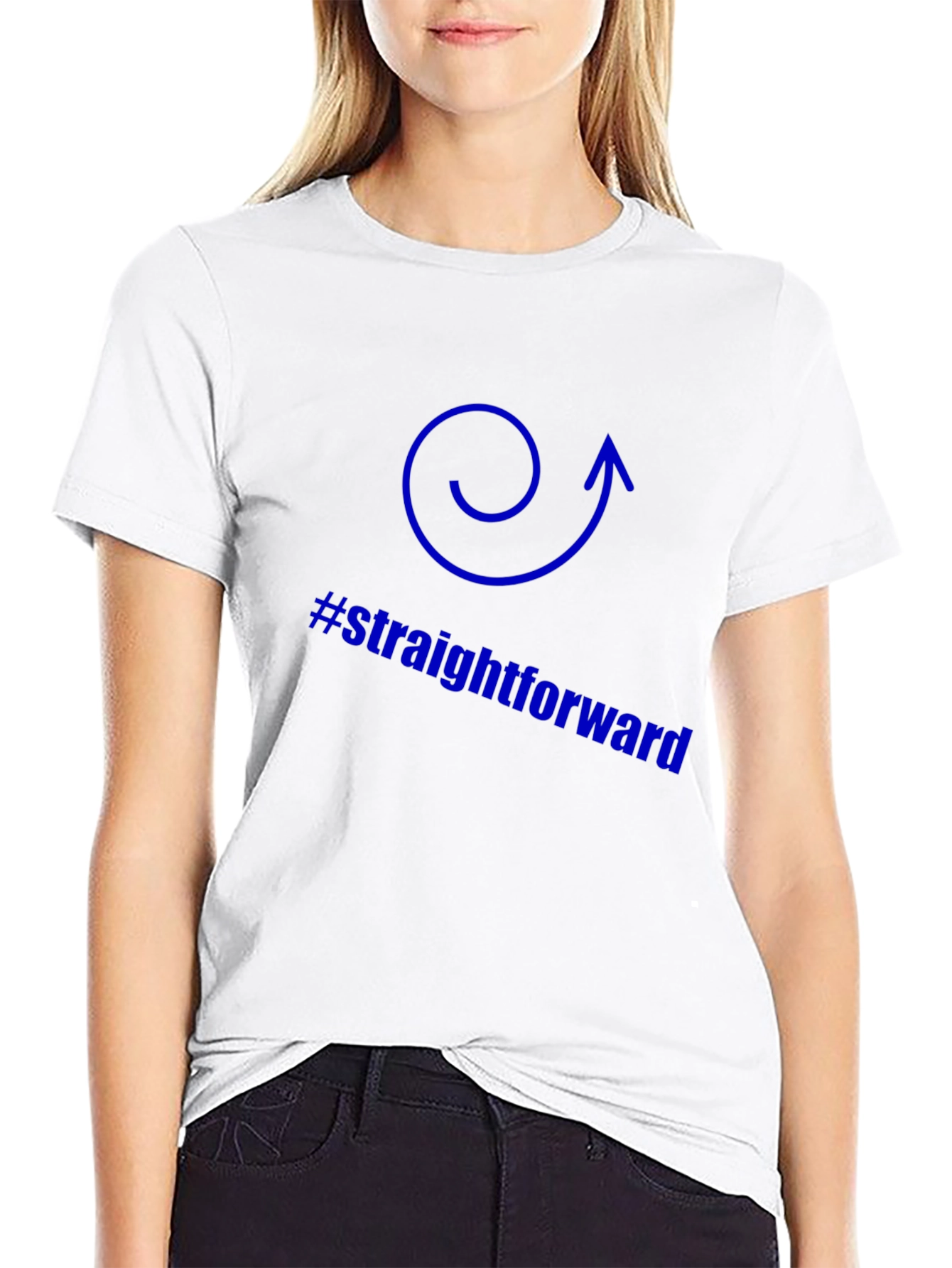 Straightforward Direction T-Shirt - Black