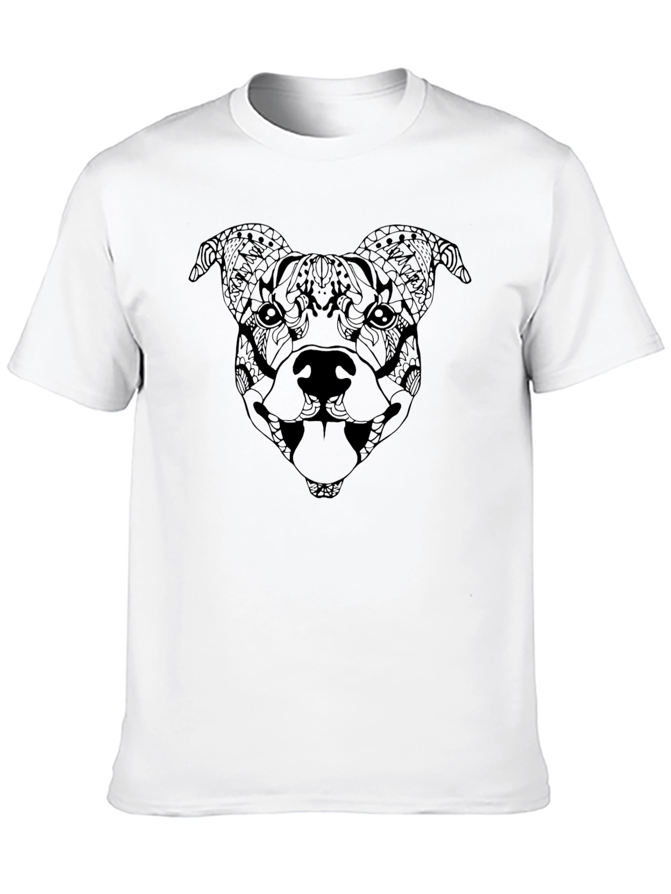 Abstract Dog T-Shirt - Stylish Graphic Tee