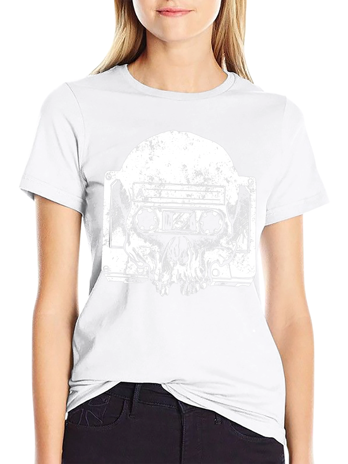 Skull Tape T-Shirt - Black Graphic Tee