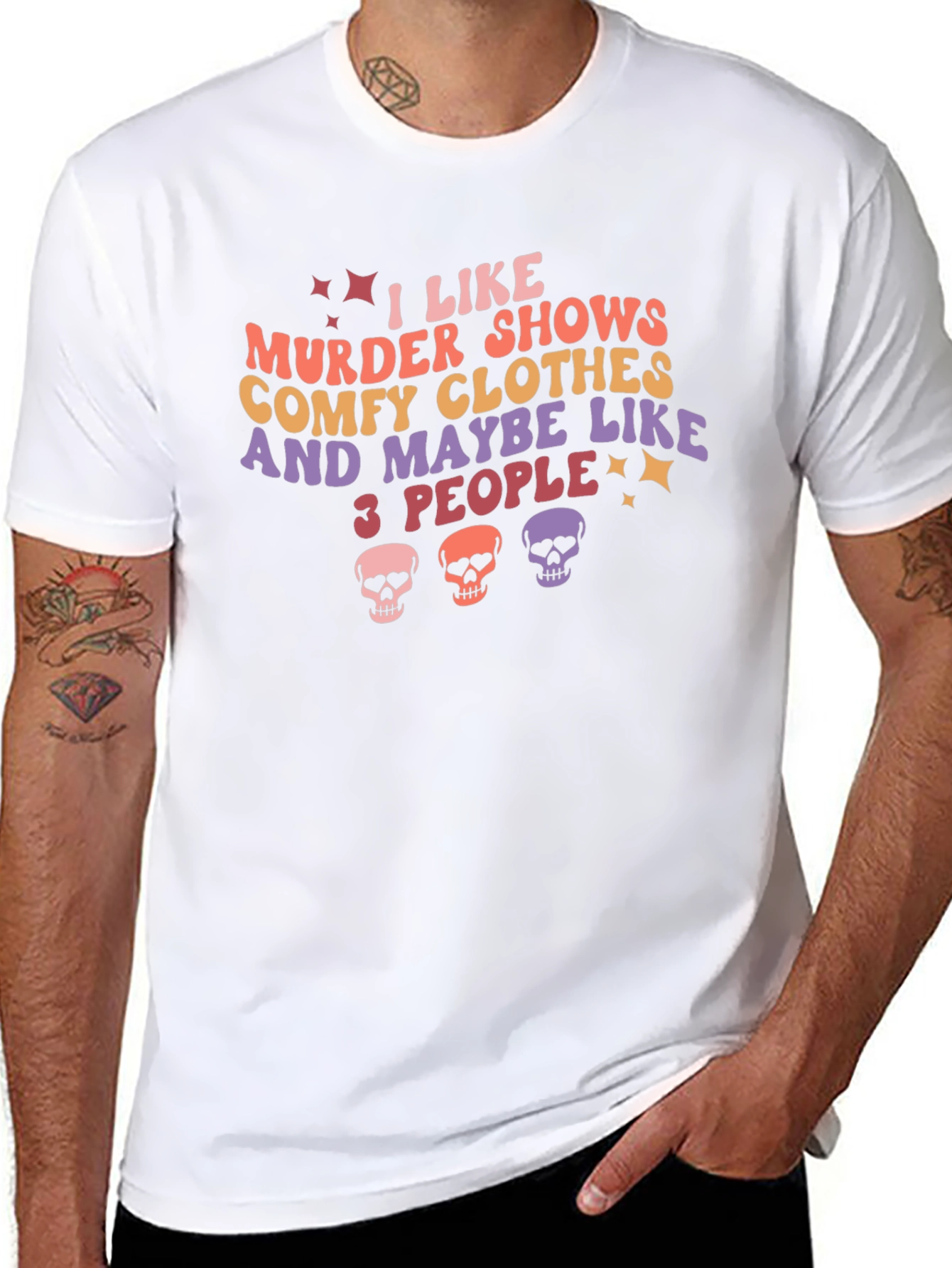 Murder Show Comfy Clothes & 3 People Graphic Tee