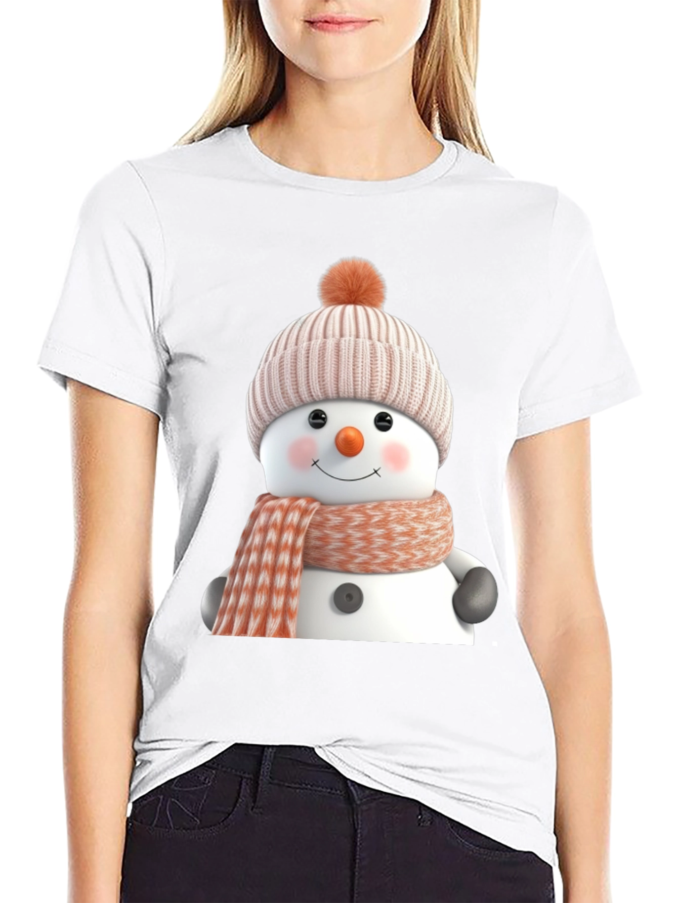 Festive Snowman Graphic Tee