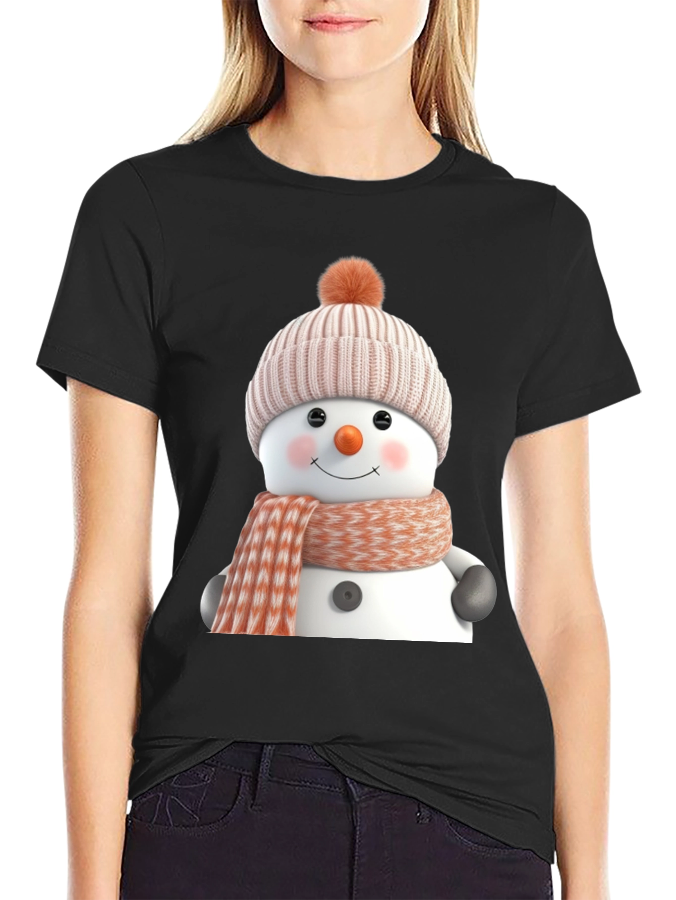 Festive Snowman Graphic Tee