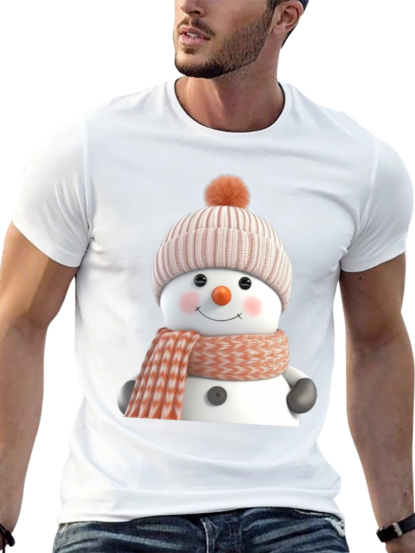Festive Snowman Graphic Tee