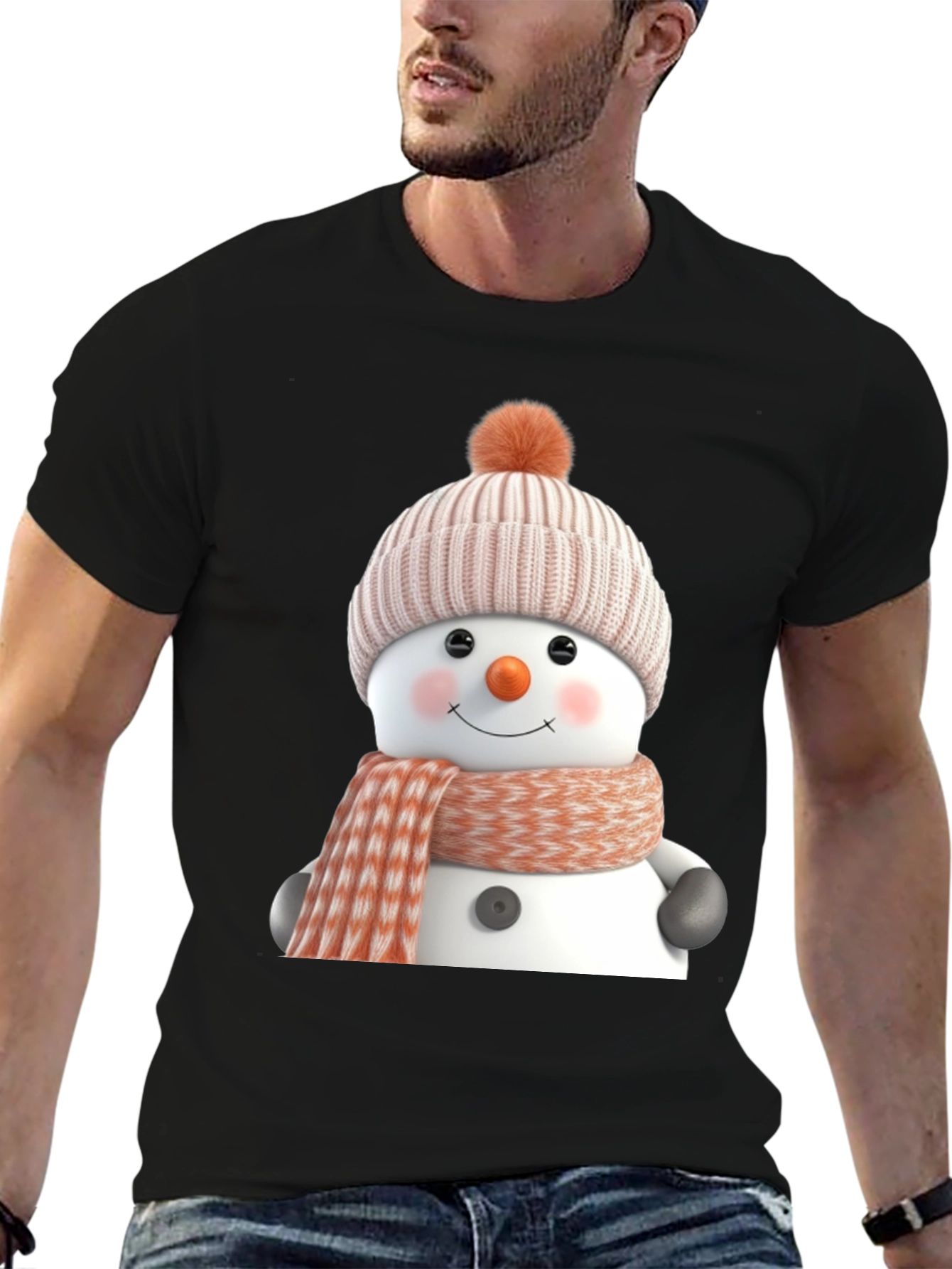 Festive Snowman Graphic Tee