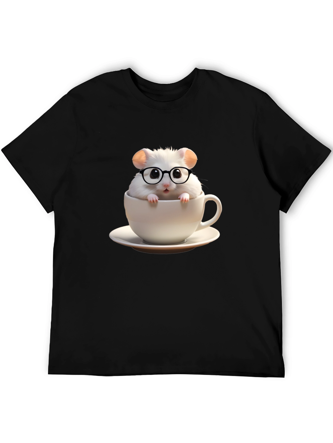 Cute Hamster in Cup Graphic Tee