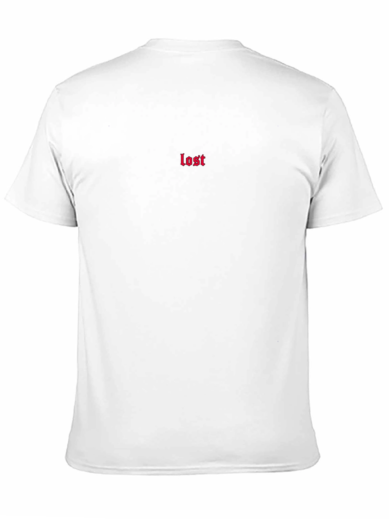 Black T-Shirt with lost Text