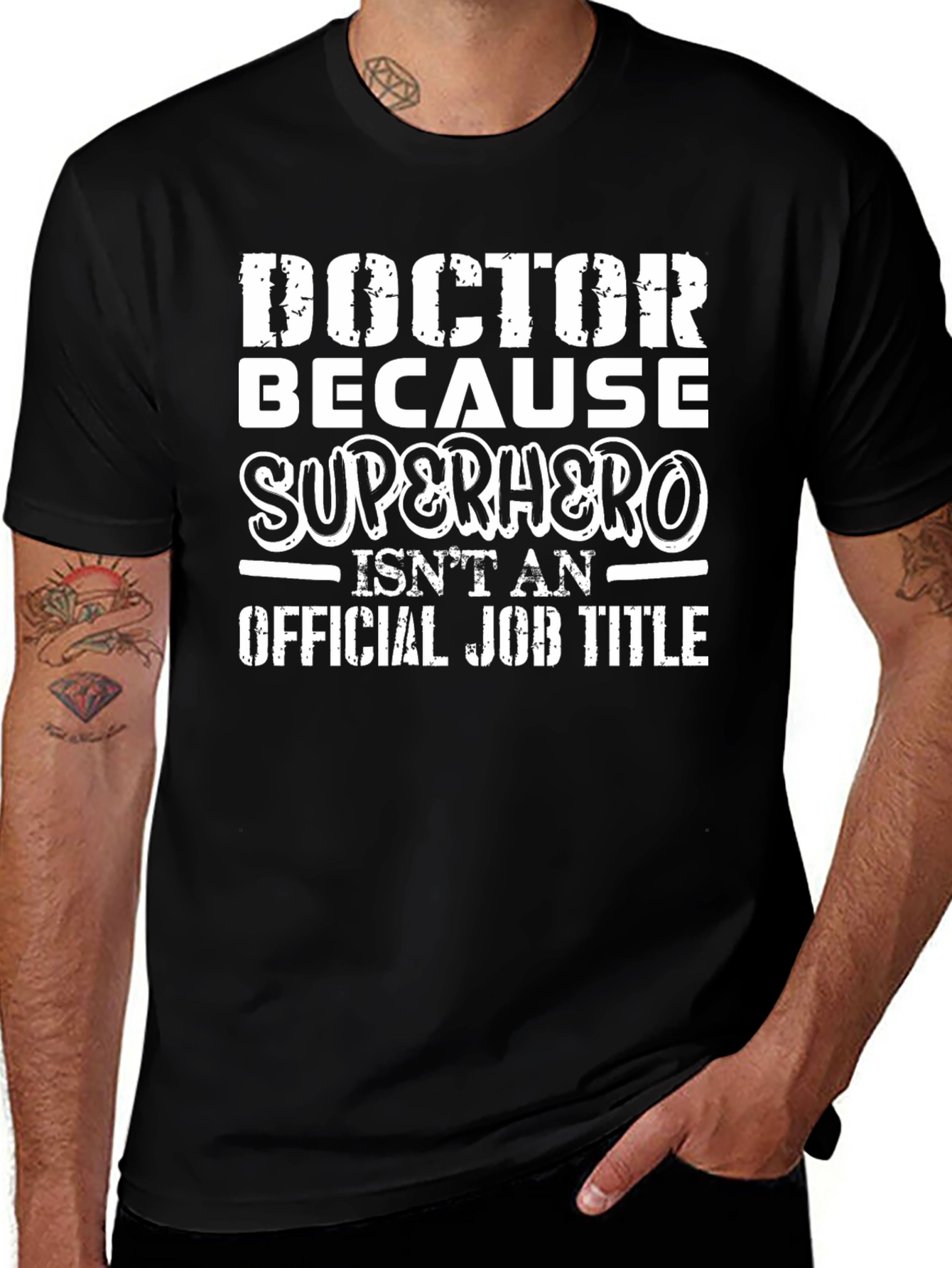 Doctor Superhero Funny Graphic T-Shirt