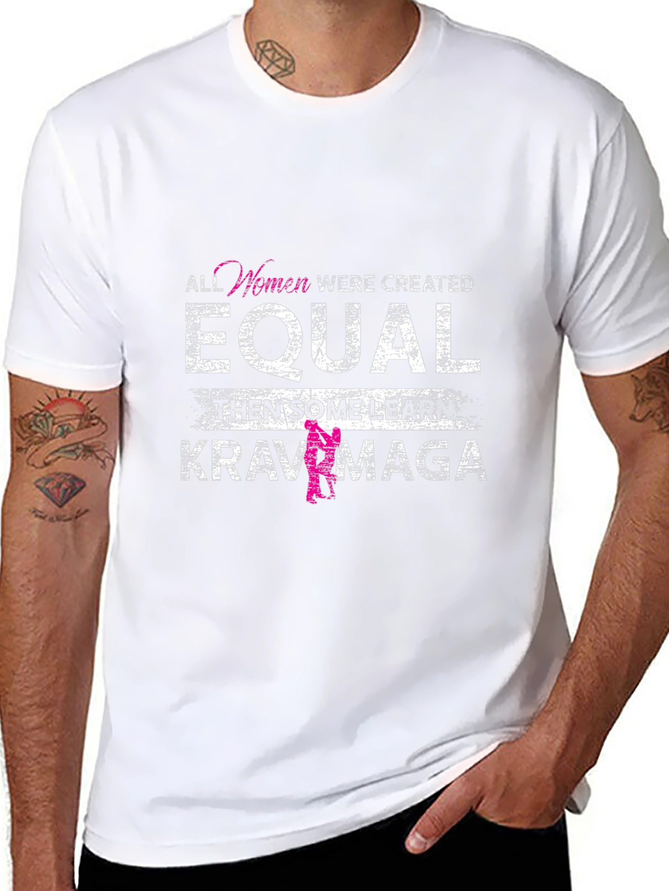Equal Krav Maga Womens Black T-Shirt