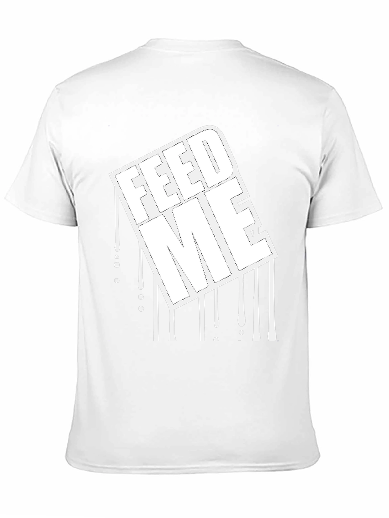 Feed Me Graphic Print Black T-Shirt