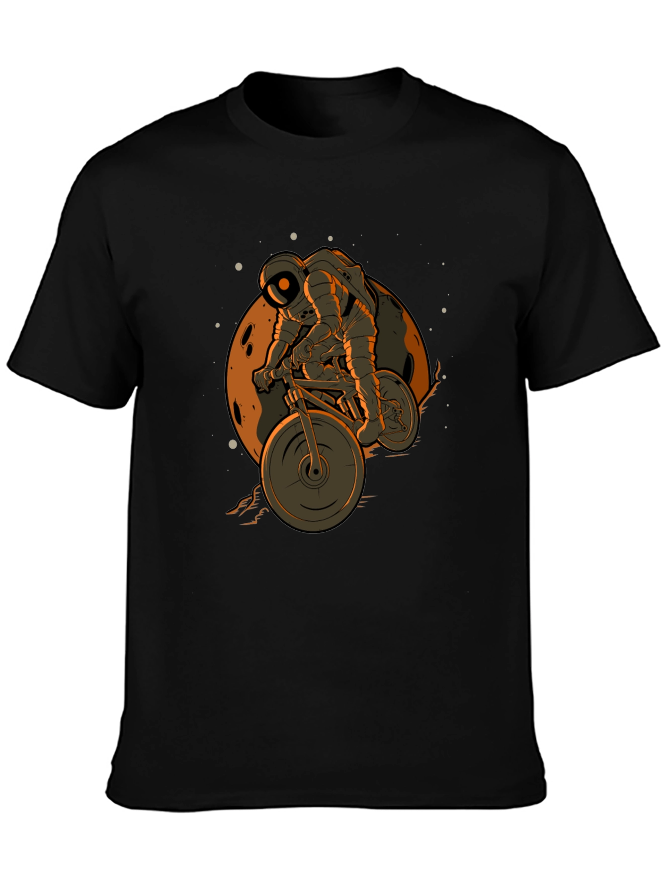 Astronaut Biking on the Moon T-Shirt