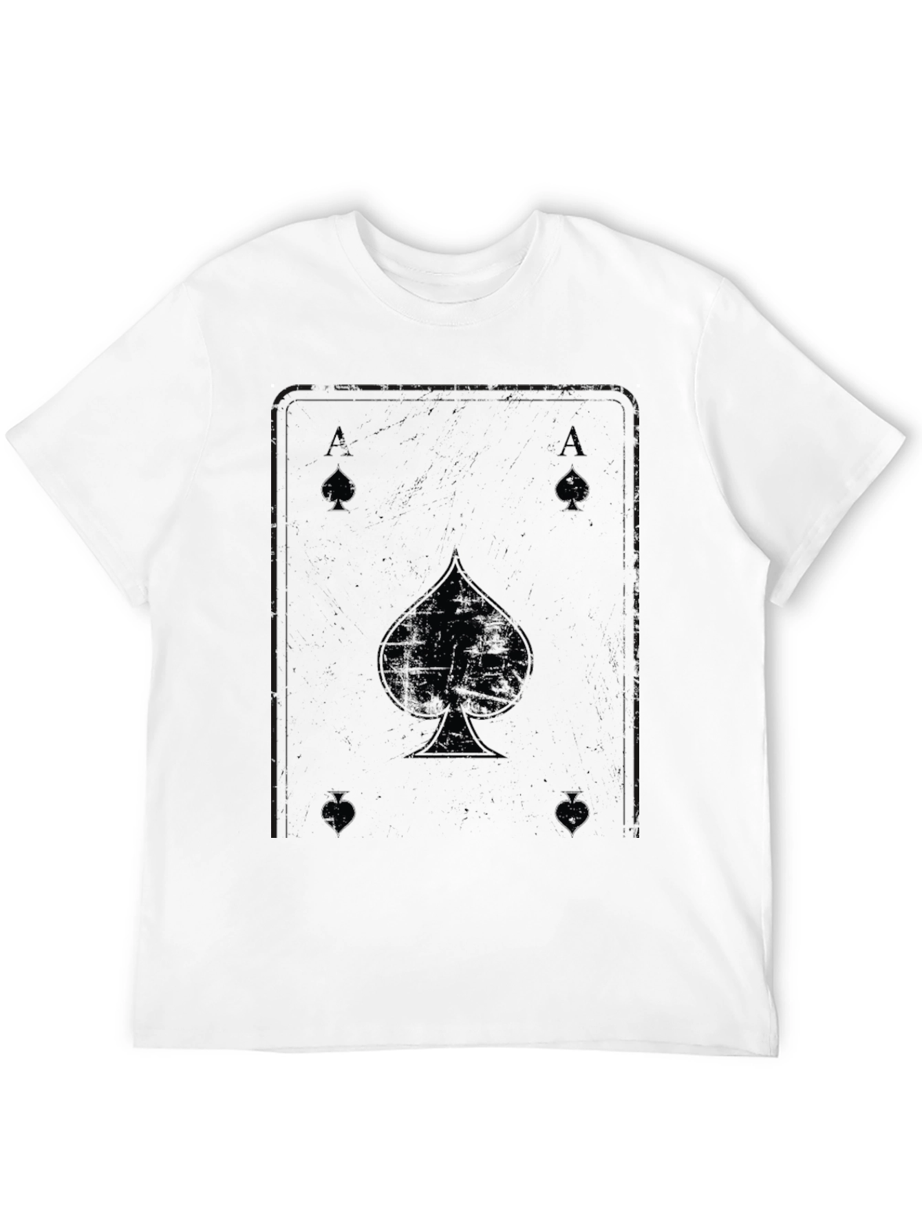 Ace of Spades Graphic Tee - Black Cotton T-Shirt